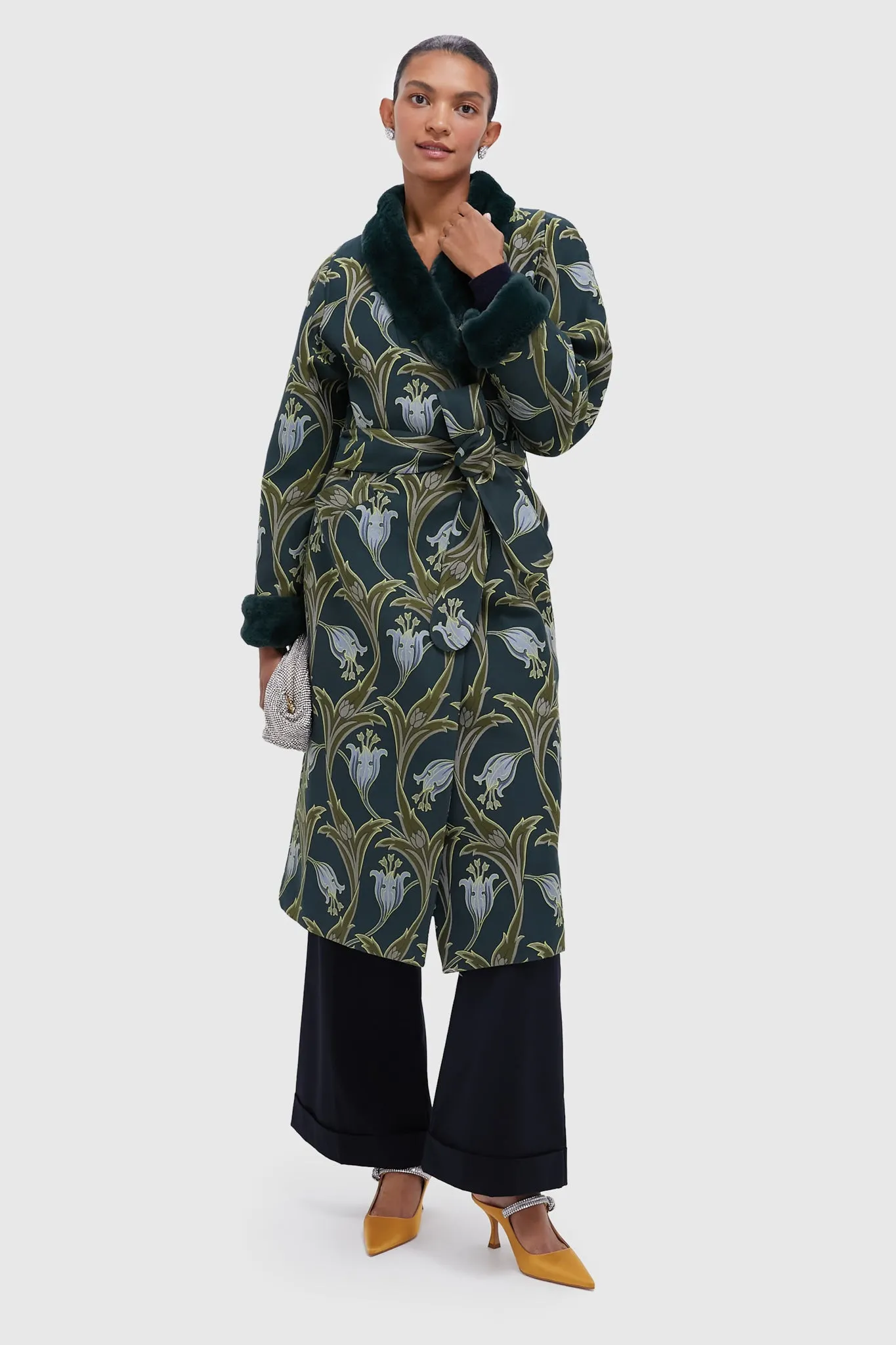 Deco Floral Rafaela Fur Coat