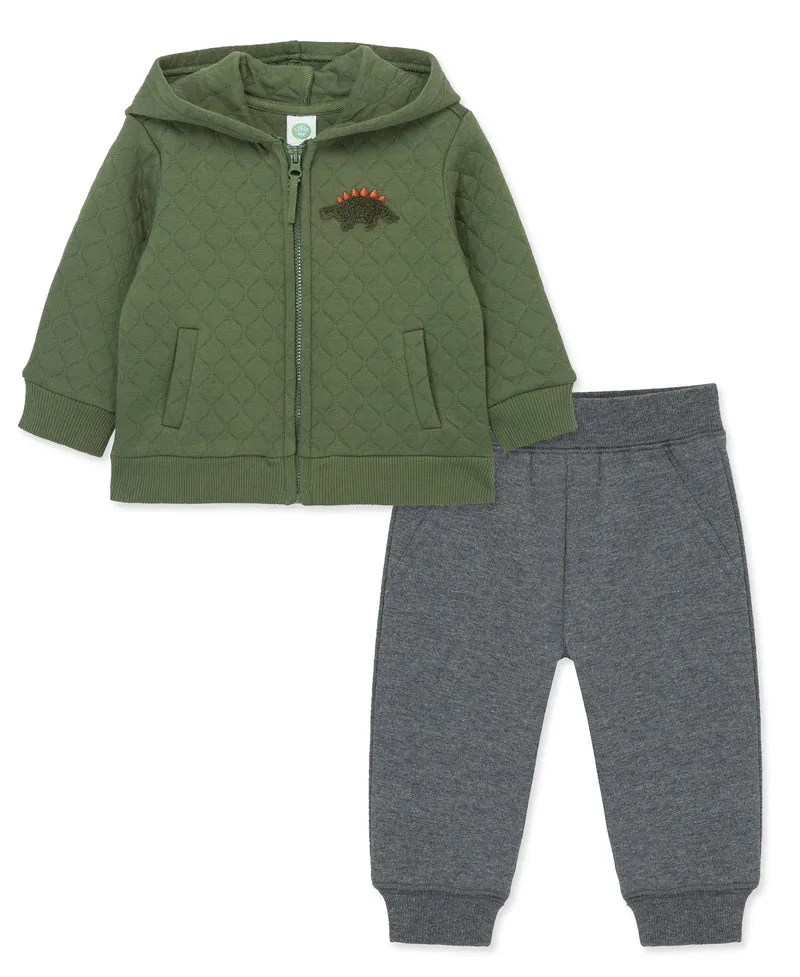 Dino 2pc Hoodie Set- Infant