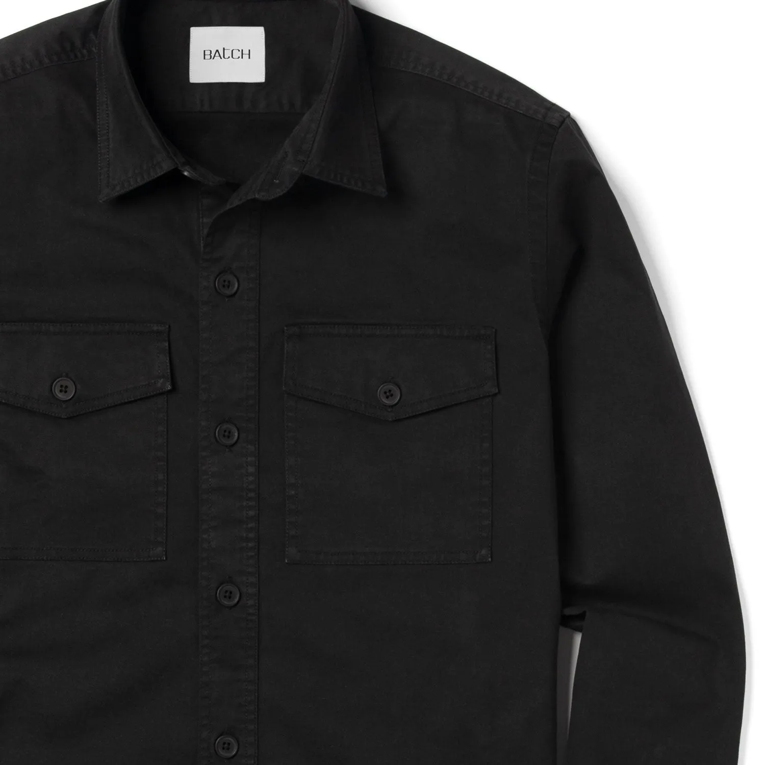 Distiller Shirt-Jacket - Black Heavy Twill