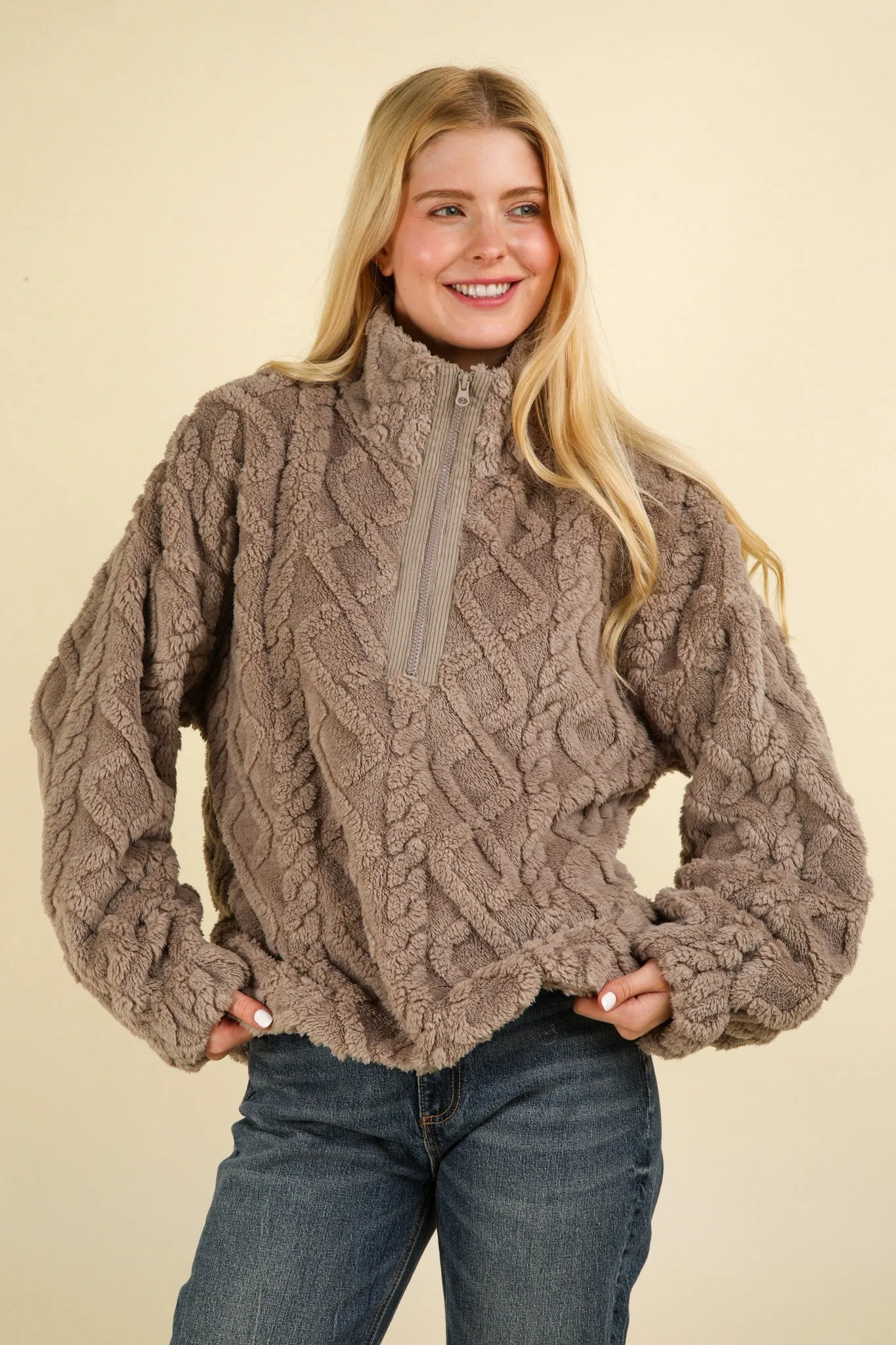 DOORBUSTER Fleece Cozy Cable Top- 3 Colors!