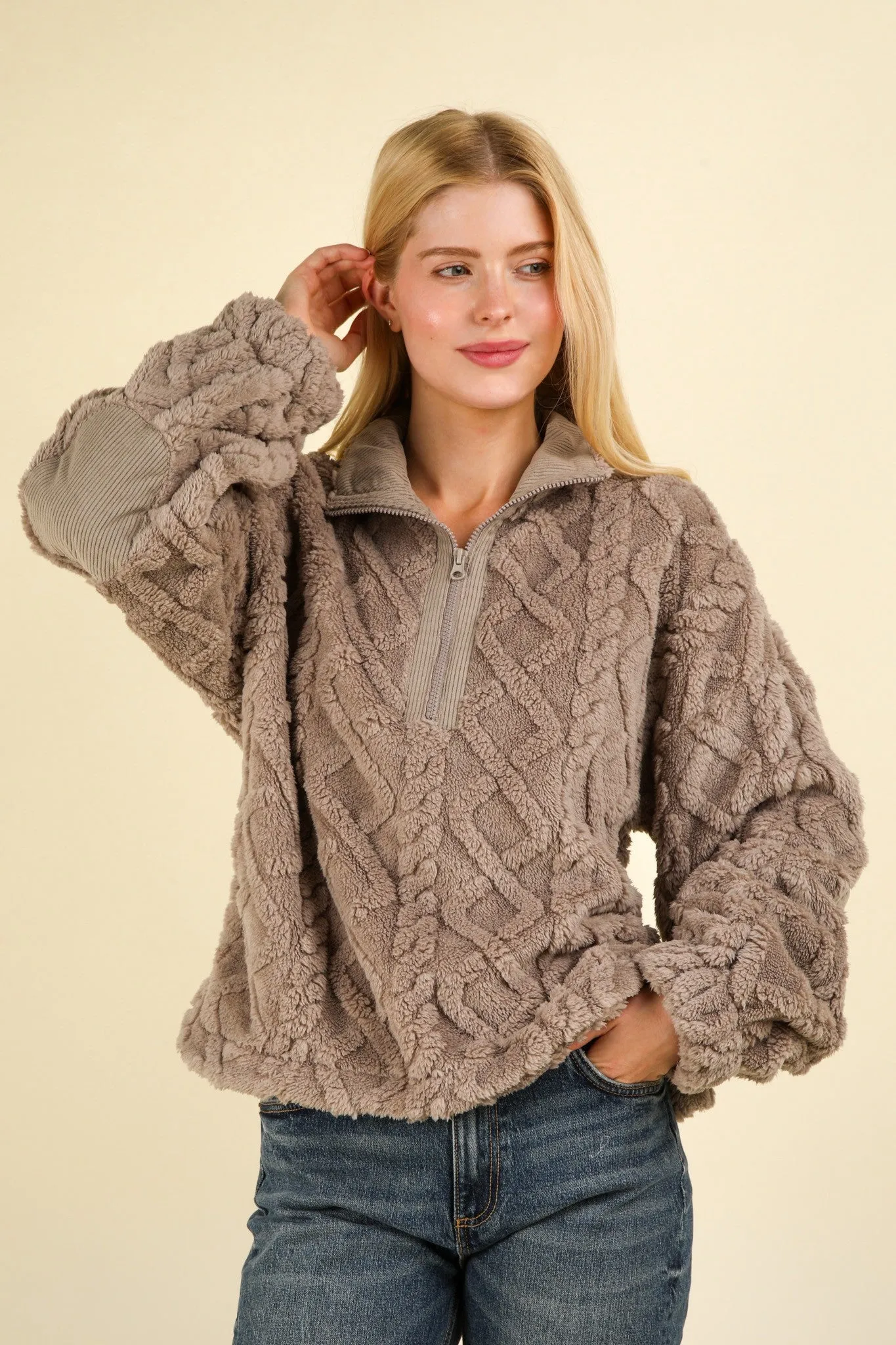 DOORBUSTER Fleece Cozy Cable Top- 3 Colors!