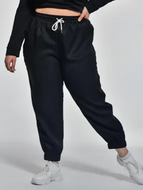 Drawstring Waist Sweatpants