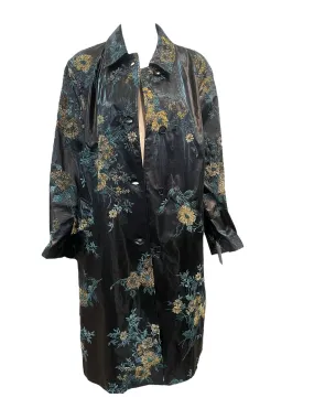 Dries van Noten Contemporary Floral Embroidered Rain Coat