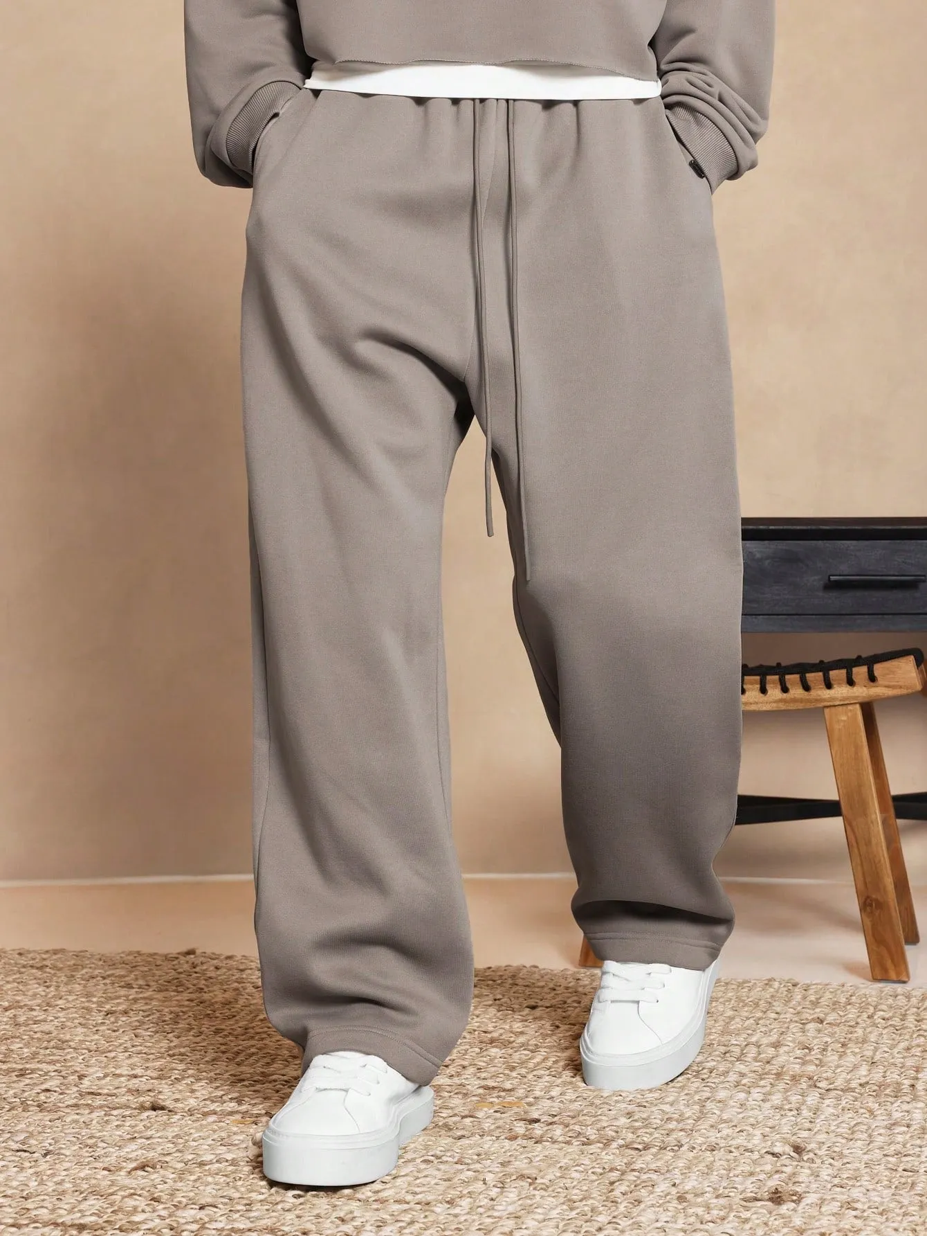 Drop Crotch Heavyweight Essential Sweatpants