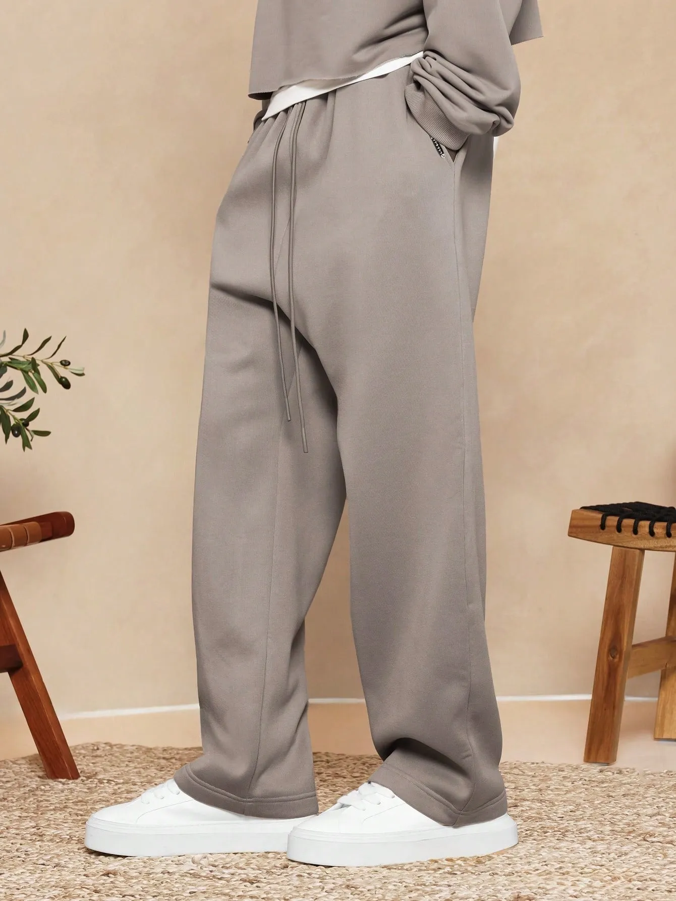 Drop Crotch Heavyweight Essential Sweatpants