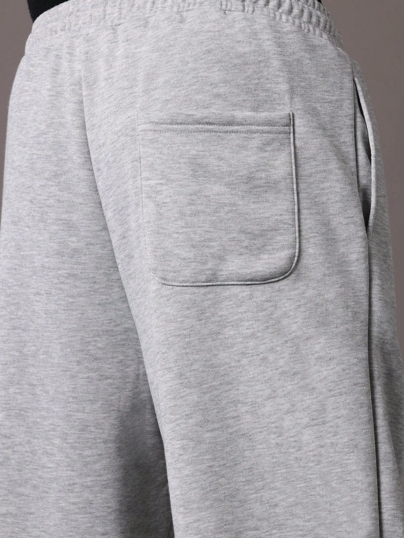 Drop Crotch Summer Weight Loopback Sweatpants With Logo