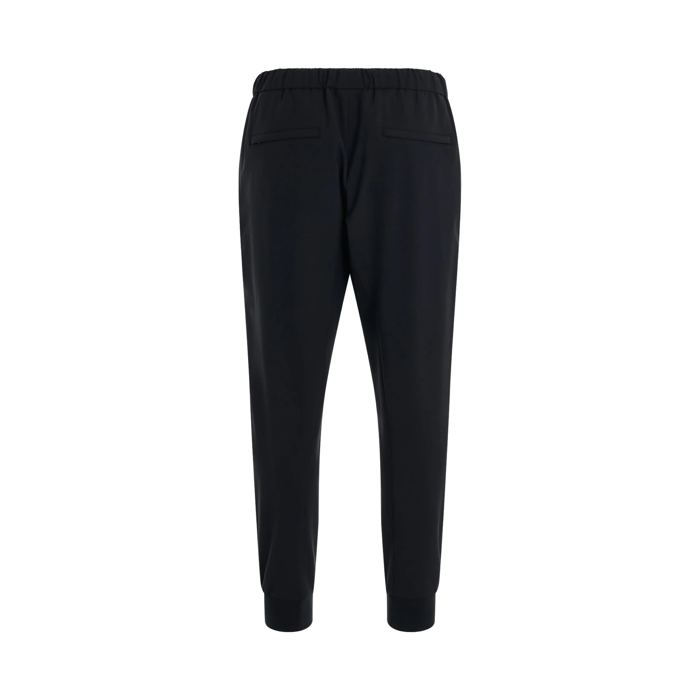 Elasticated Cuff Sweatpants in Black