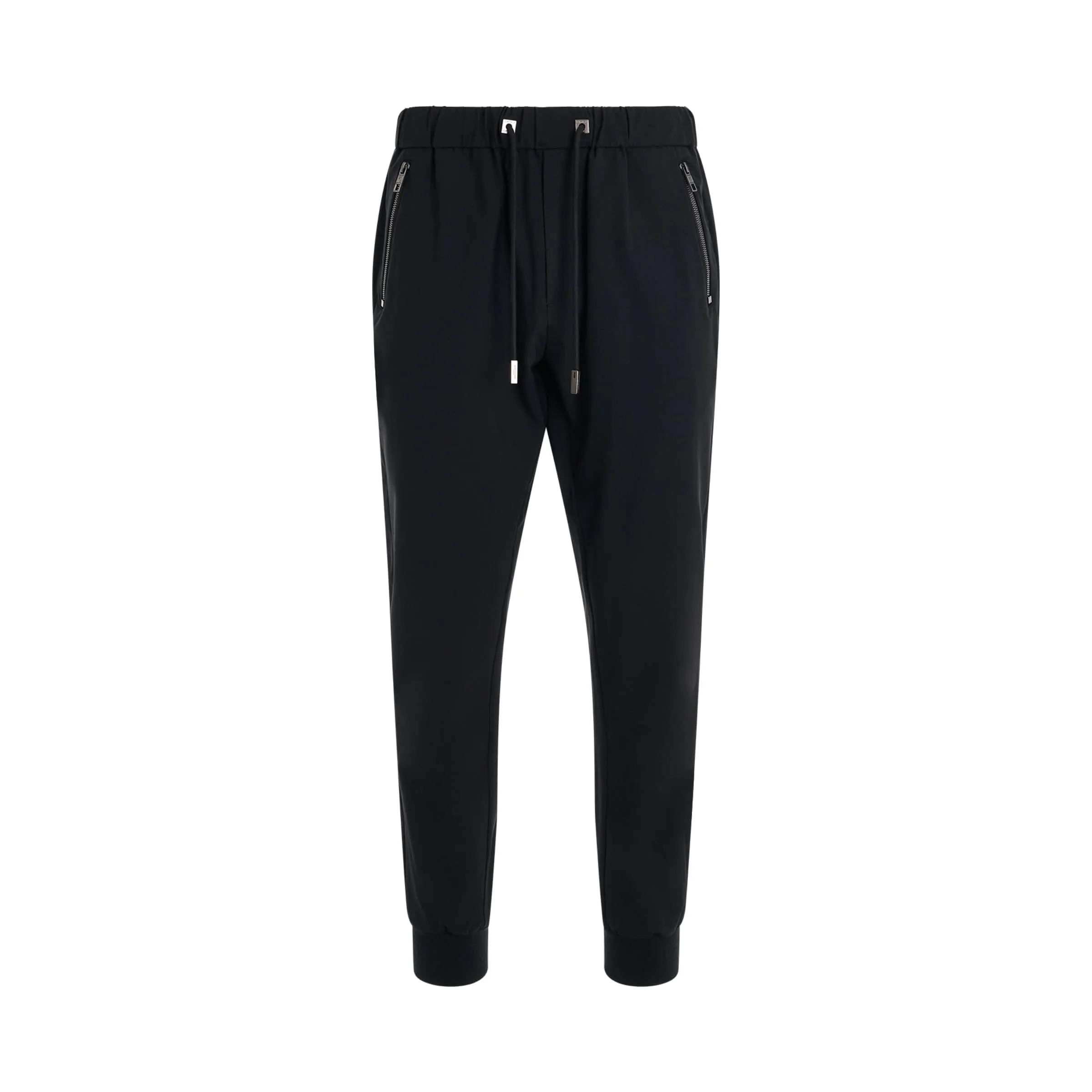 Elasticated Cuff Sweatpants in Black