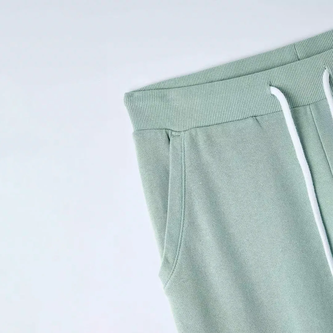 Elasticated Ribbed Band Sweatpants