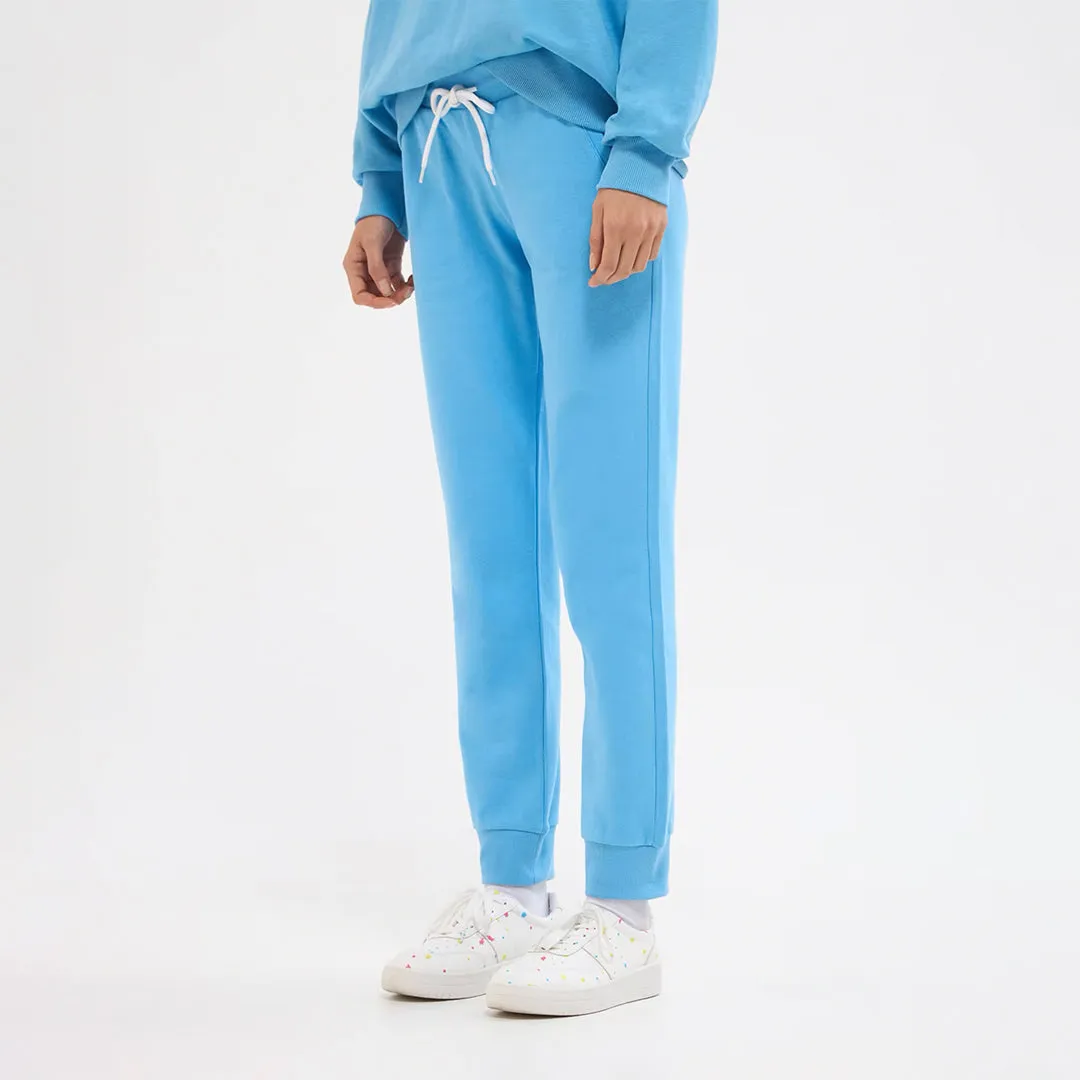 Elasticated Ribbed Band Sweatpants