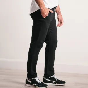 Essential Sweatpants –  Black Cotton French Terry