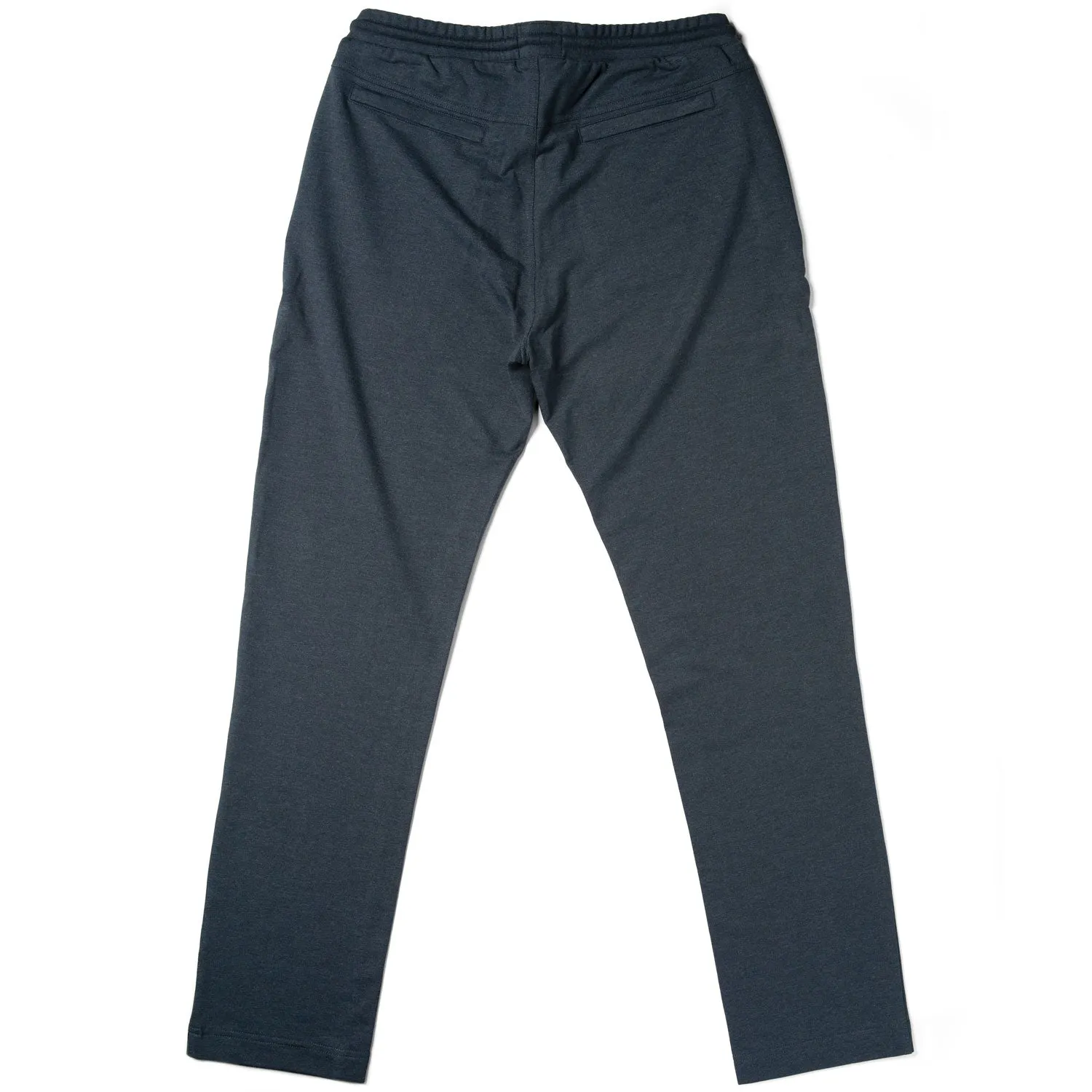 Essential Sweatpants –  Navy Melange Cotton French Terry