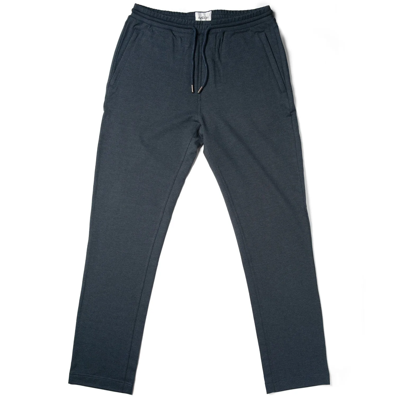 Essential Sweatpants –  Navy Melange Cotton French Terry