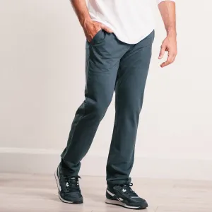 Essential Sweatpants –  Navy Melange Cotton French Terry