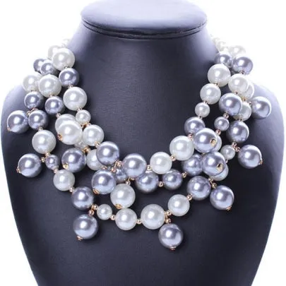 Fathion Large Pearl Irregular Necklace