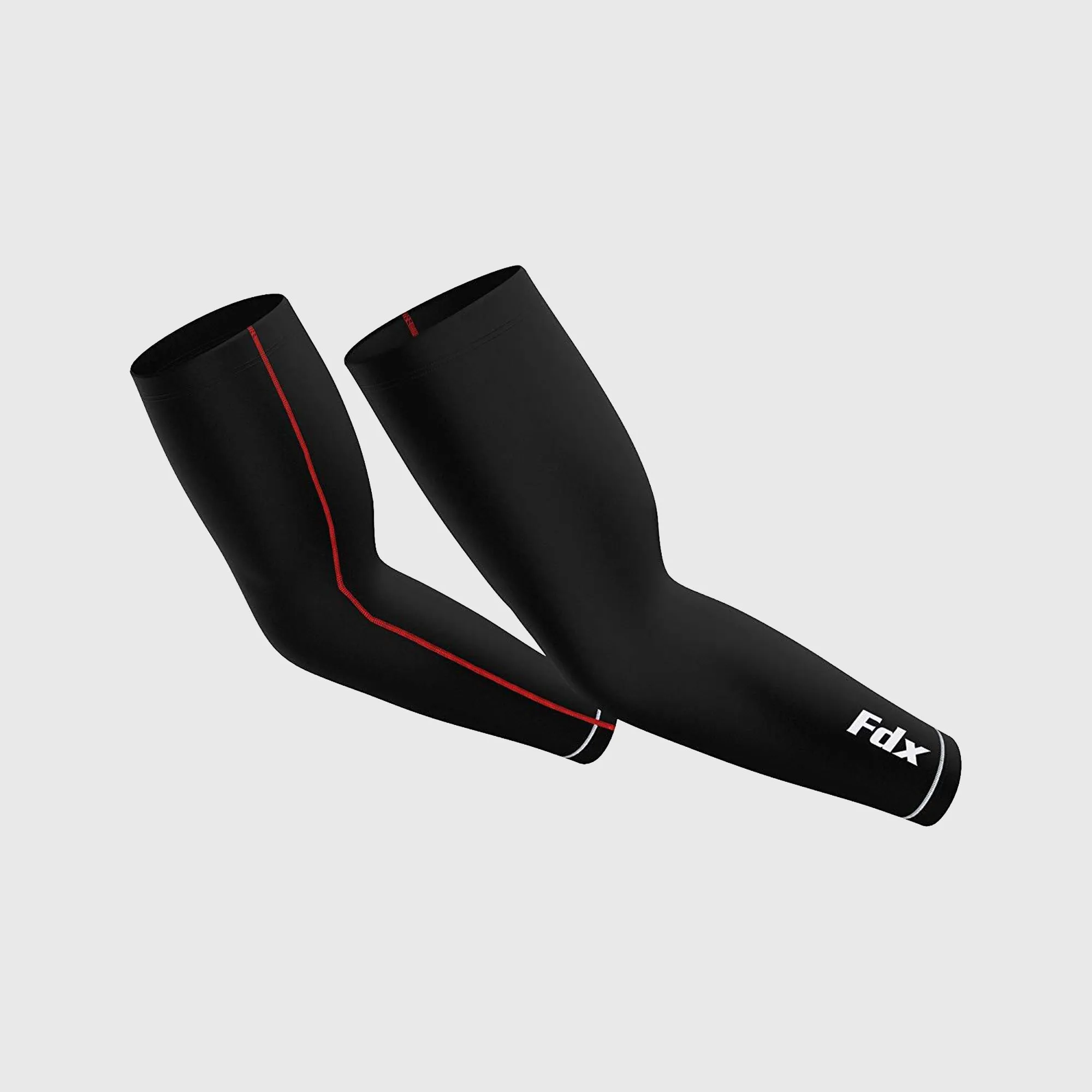 Fdx R5 Black Cycling Arm Warmers - Compression Arm Sleeves