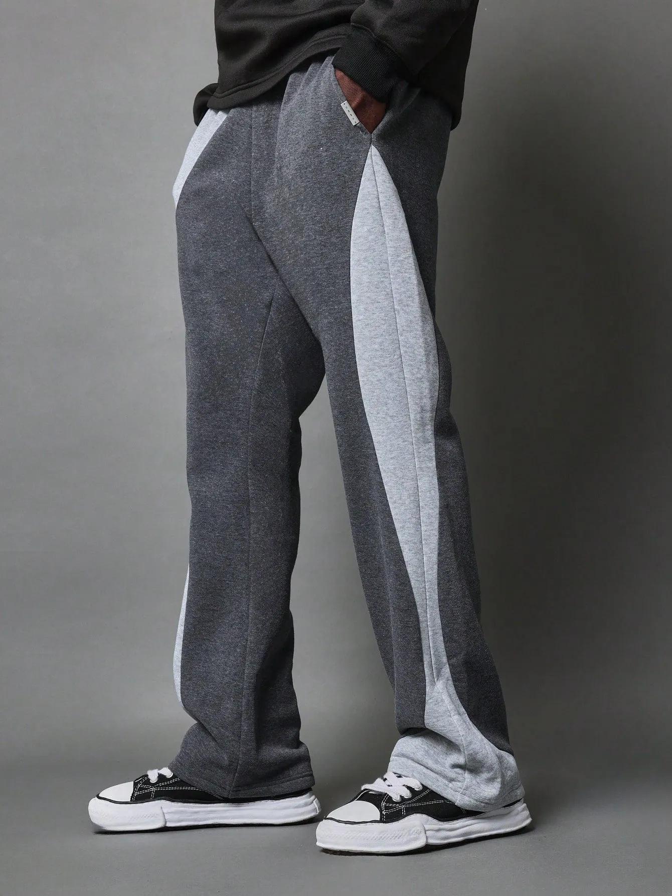 Flare Fit Contrast Colour Curve Sweatpants