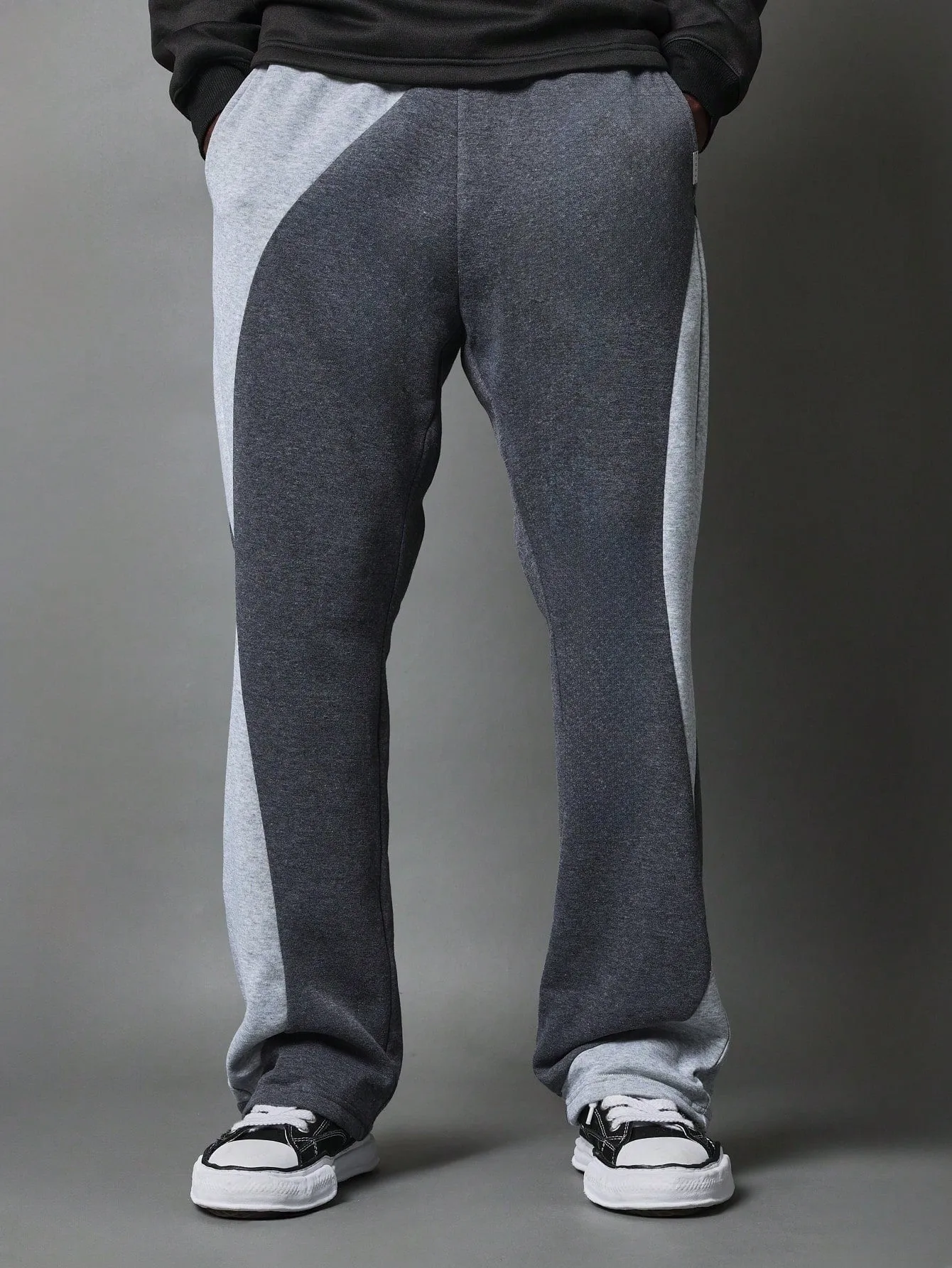 Flare Fit Contrast Colour Curve Sweatpants