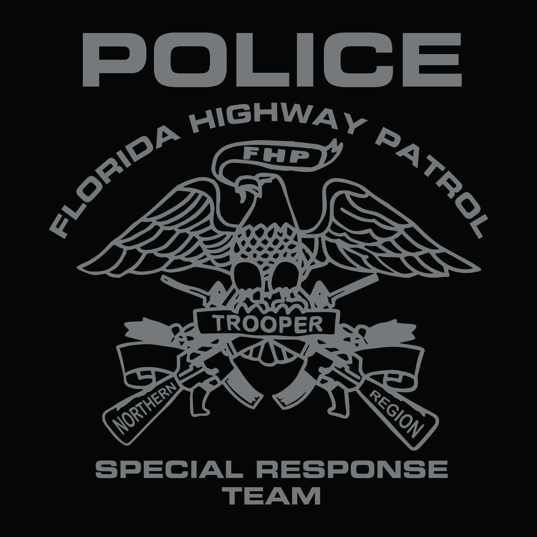 [FLORIDA HIGHWAY PATROL] SRT Utility Shirt [BLK/GRY]