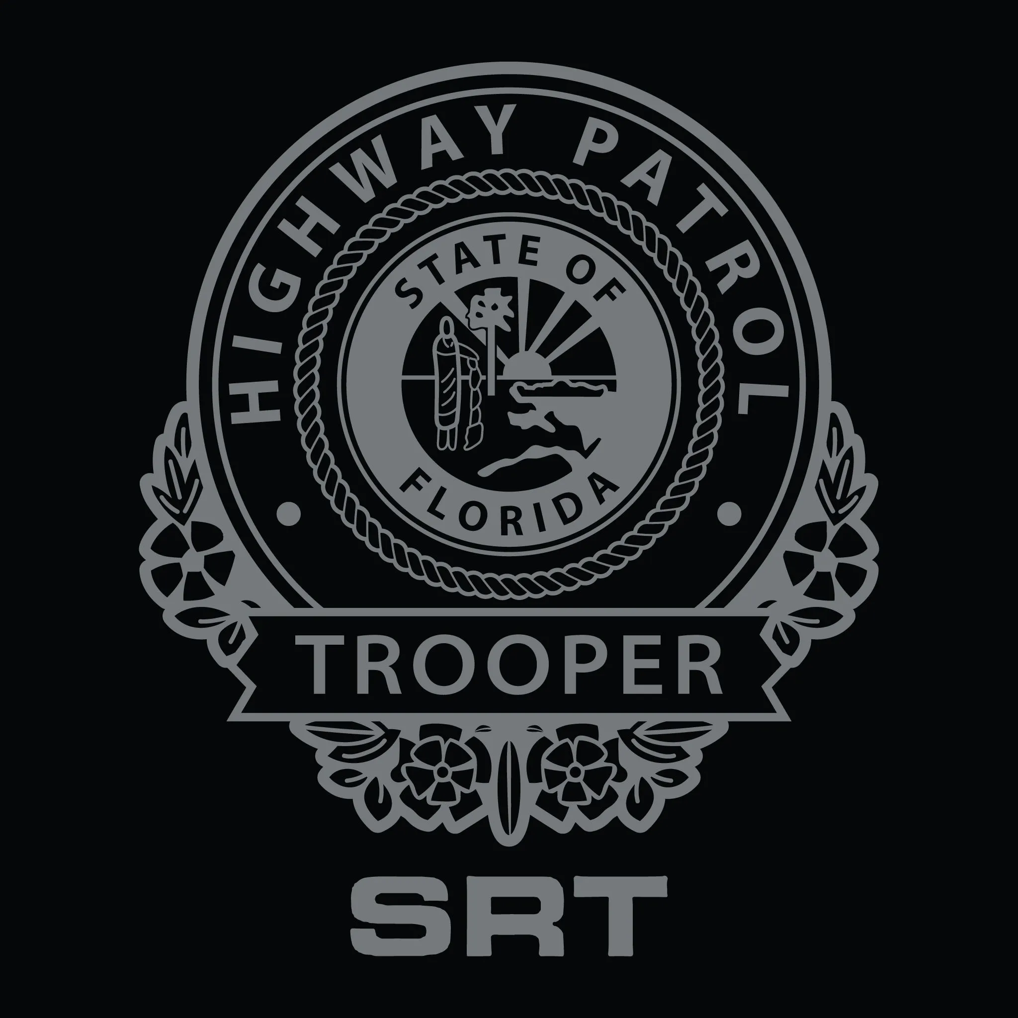 [FLORIDA HIGHWAY PATROL] SRT Utility Shirt [BLK/GRY]