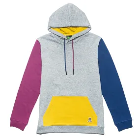 FROG Color Block Leisure Hoodie - Grey