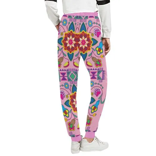 Geometric Floral Winter-Sunset Women's Sweatpants