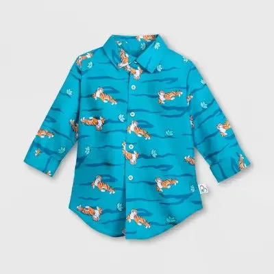 Girls' Disney Jasmine 2pc Top and Button-Up Shirt Matching Set