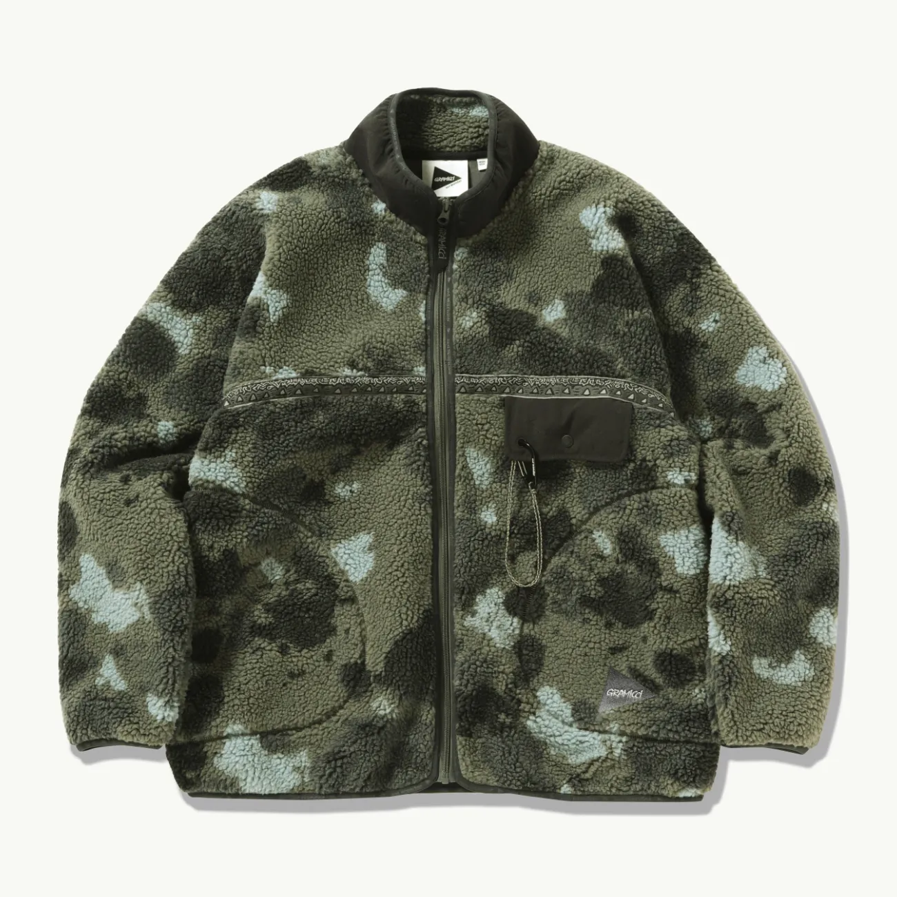 Gramicci x And Wander Women's JQ Tape Fleece Jacket - Camo