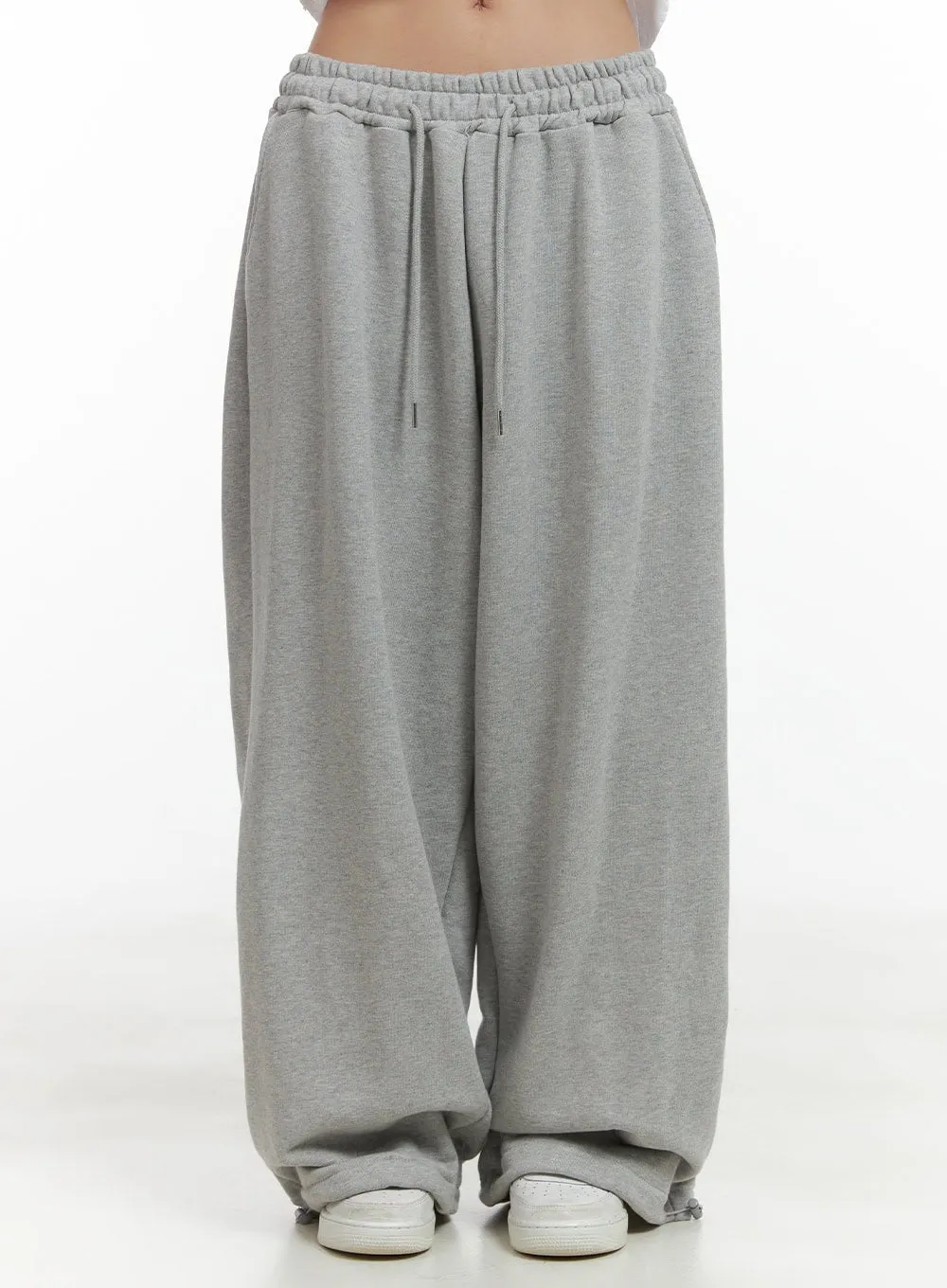 Graphic Pocket Wide Sweatpants CL417