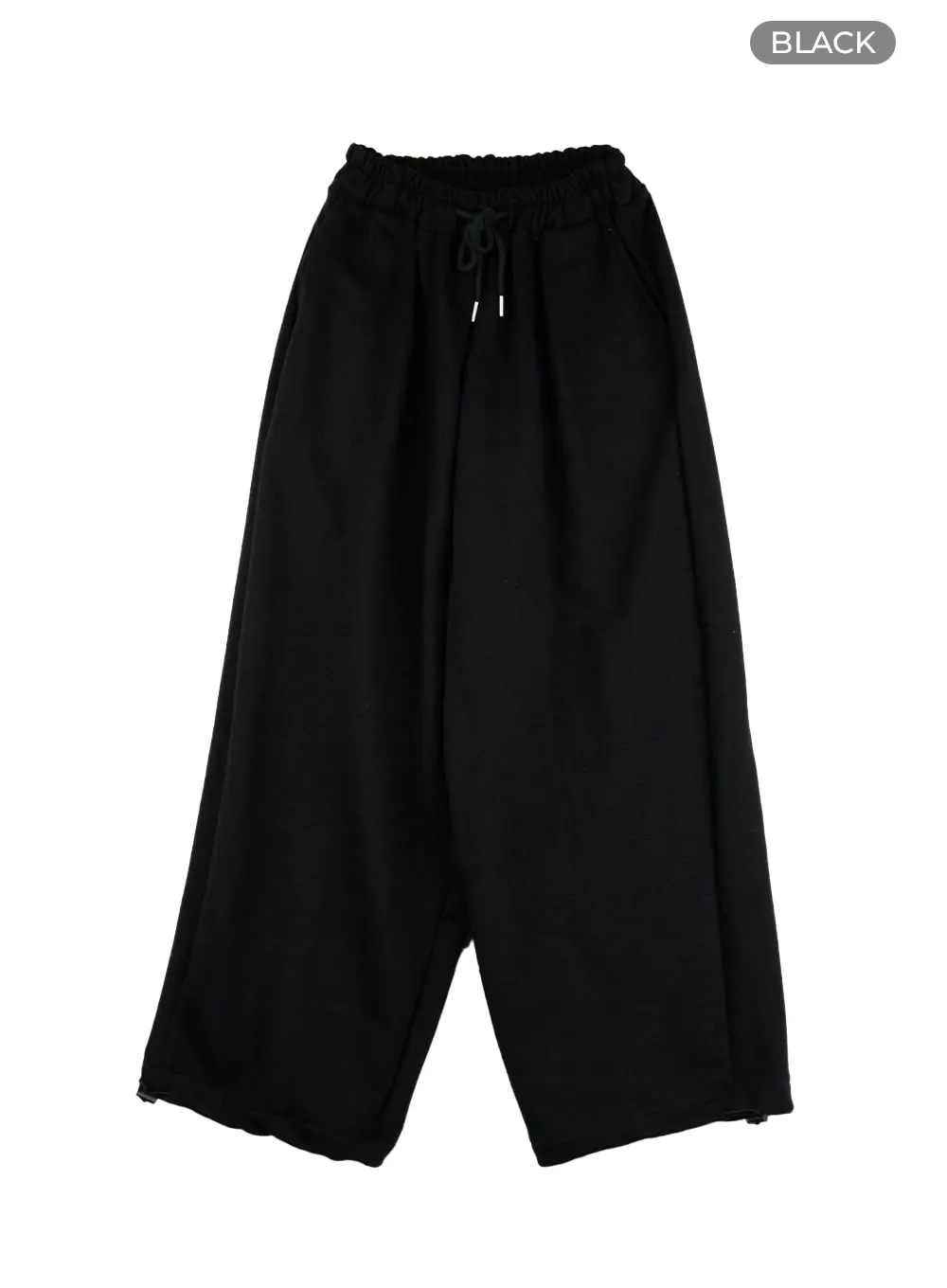 Graphic Pocket Wide Sweatpants CL417