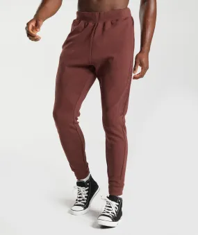 Gymshark Bold React Joggers - Cherry Brown