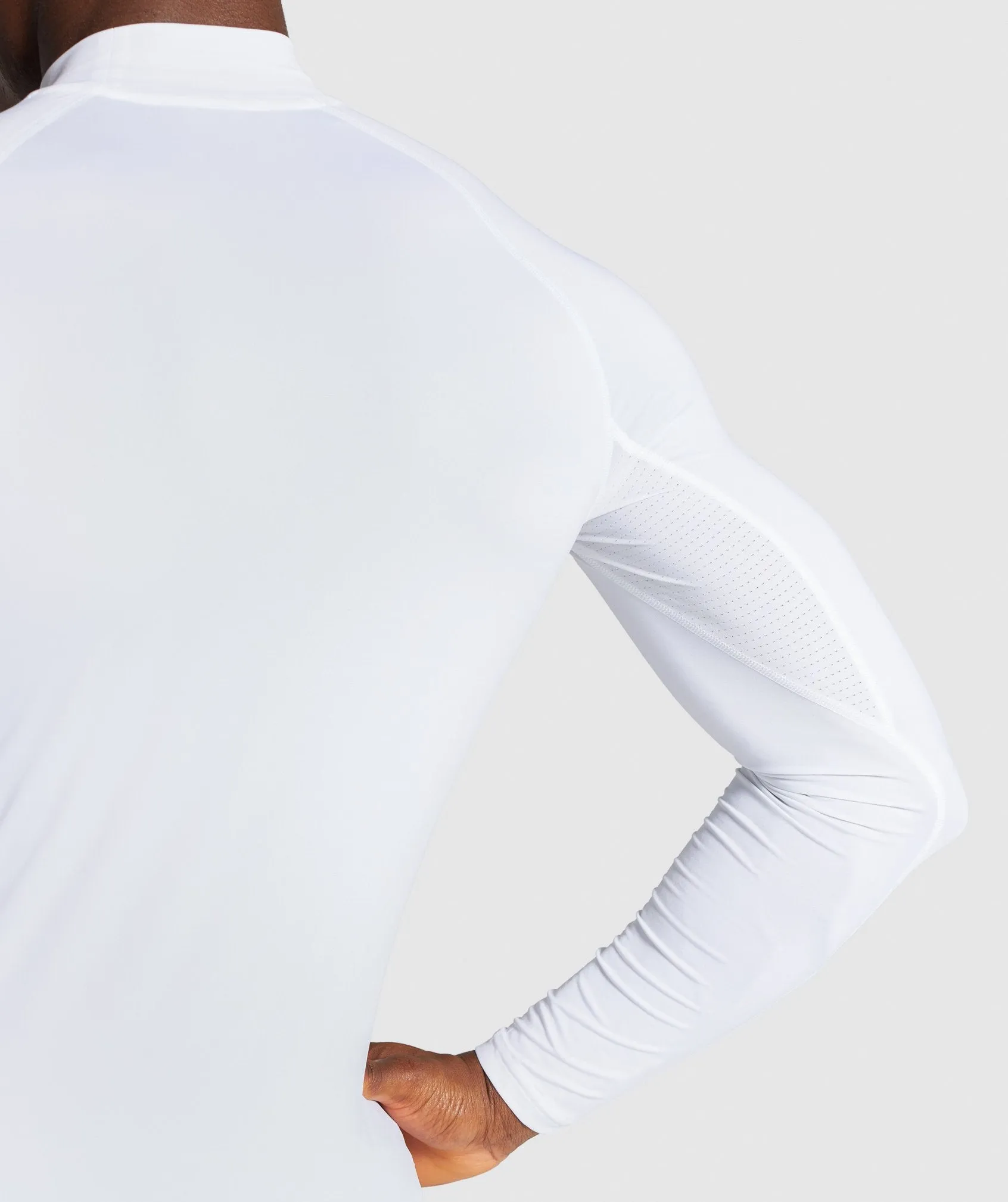 Gymshark Element Baselayer Long Sleeve High Neck T-shirt - White