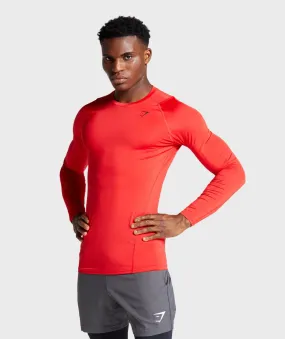 Gymshark Element Baselayer Long Sleeve T-shirt - Red