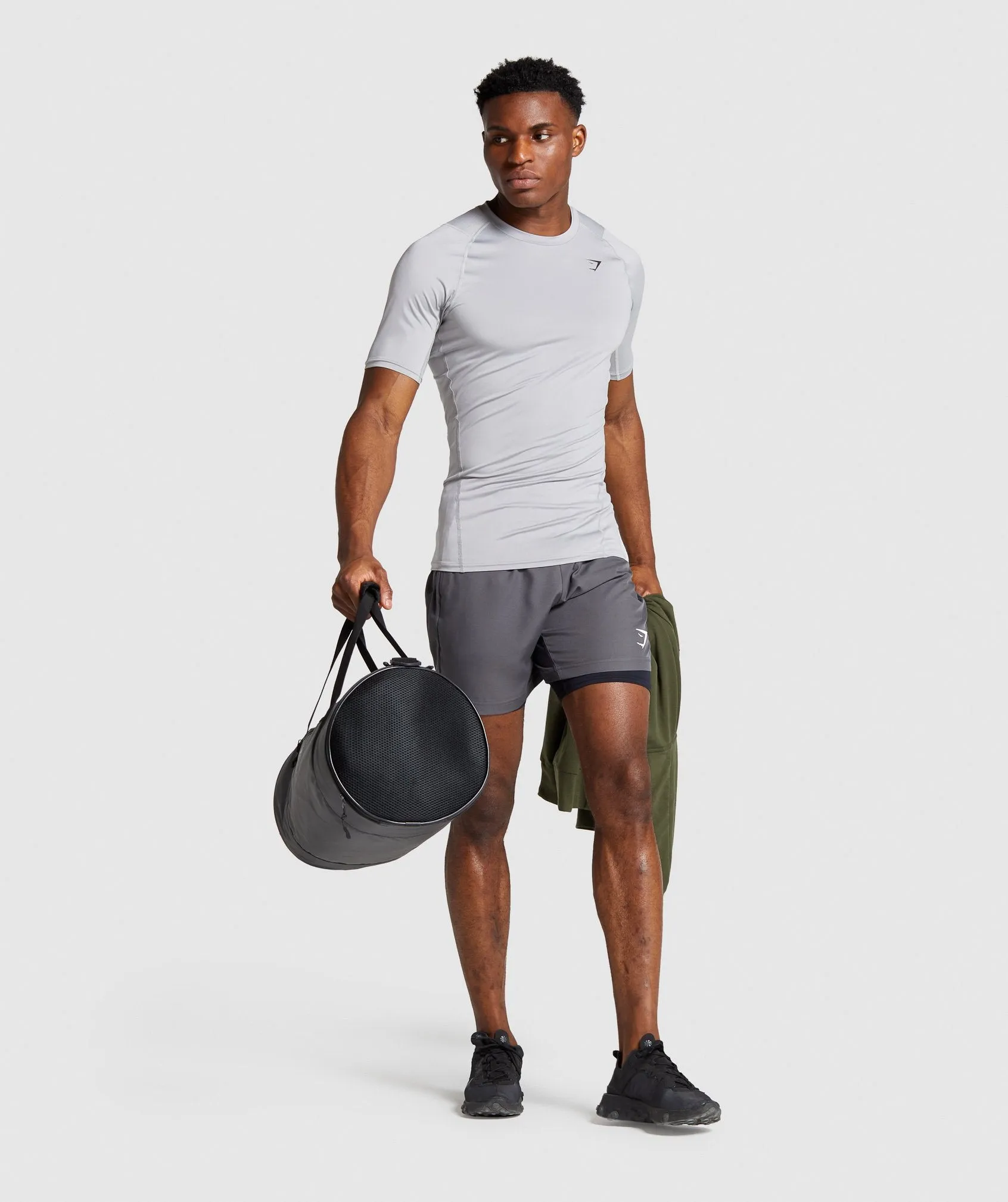 Gymshark Element Baselayer T-Shirt - Light Grey