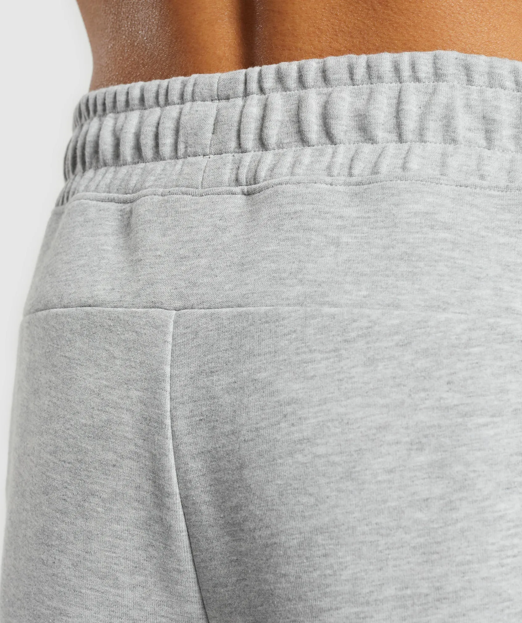 Gymshark Interlock Tech Joggers - Light Grey Core Marl