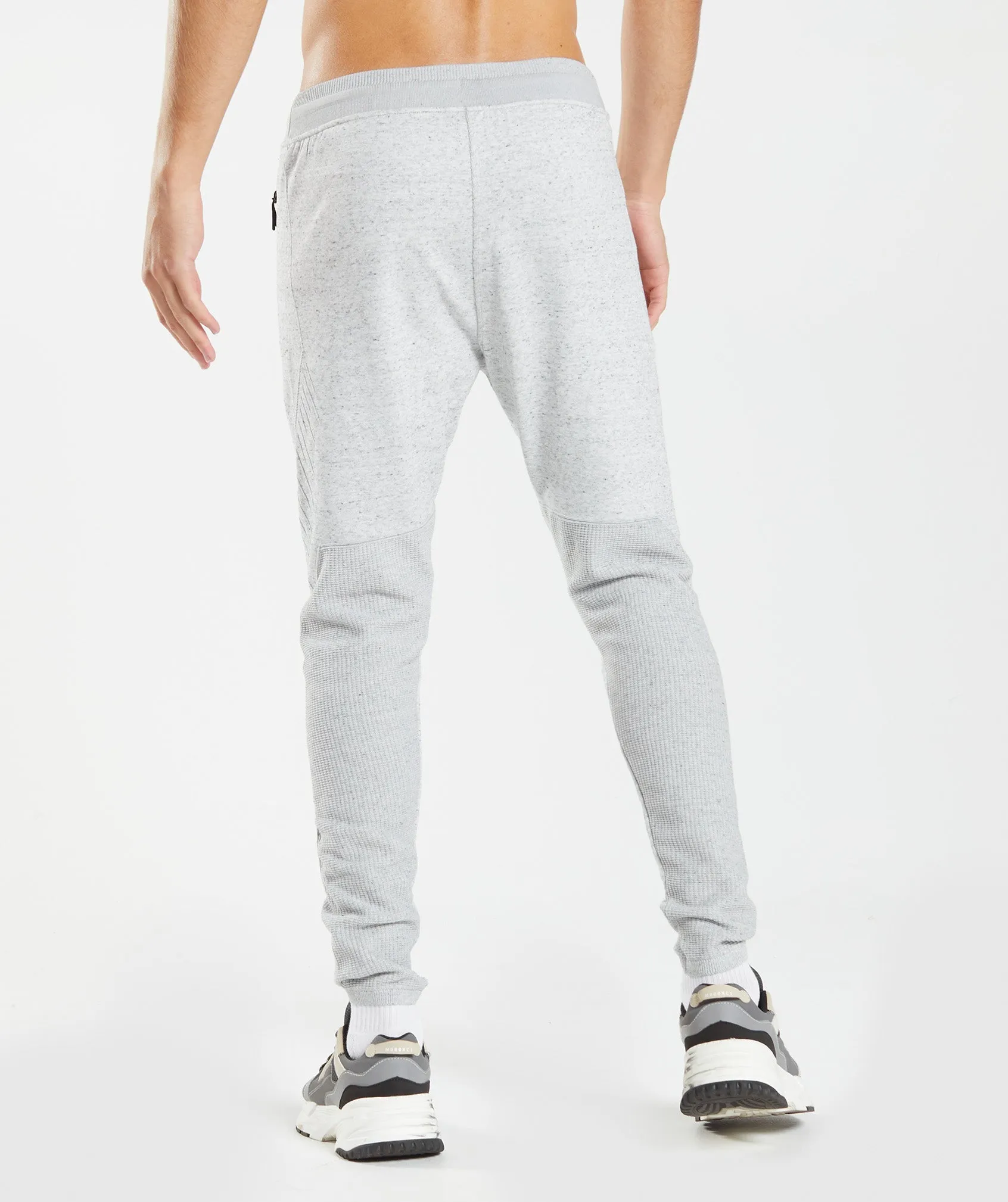 Gymshark Retake Knit Joggers - Light Grey Marl