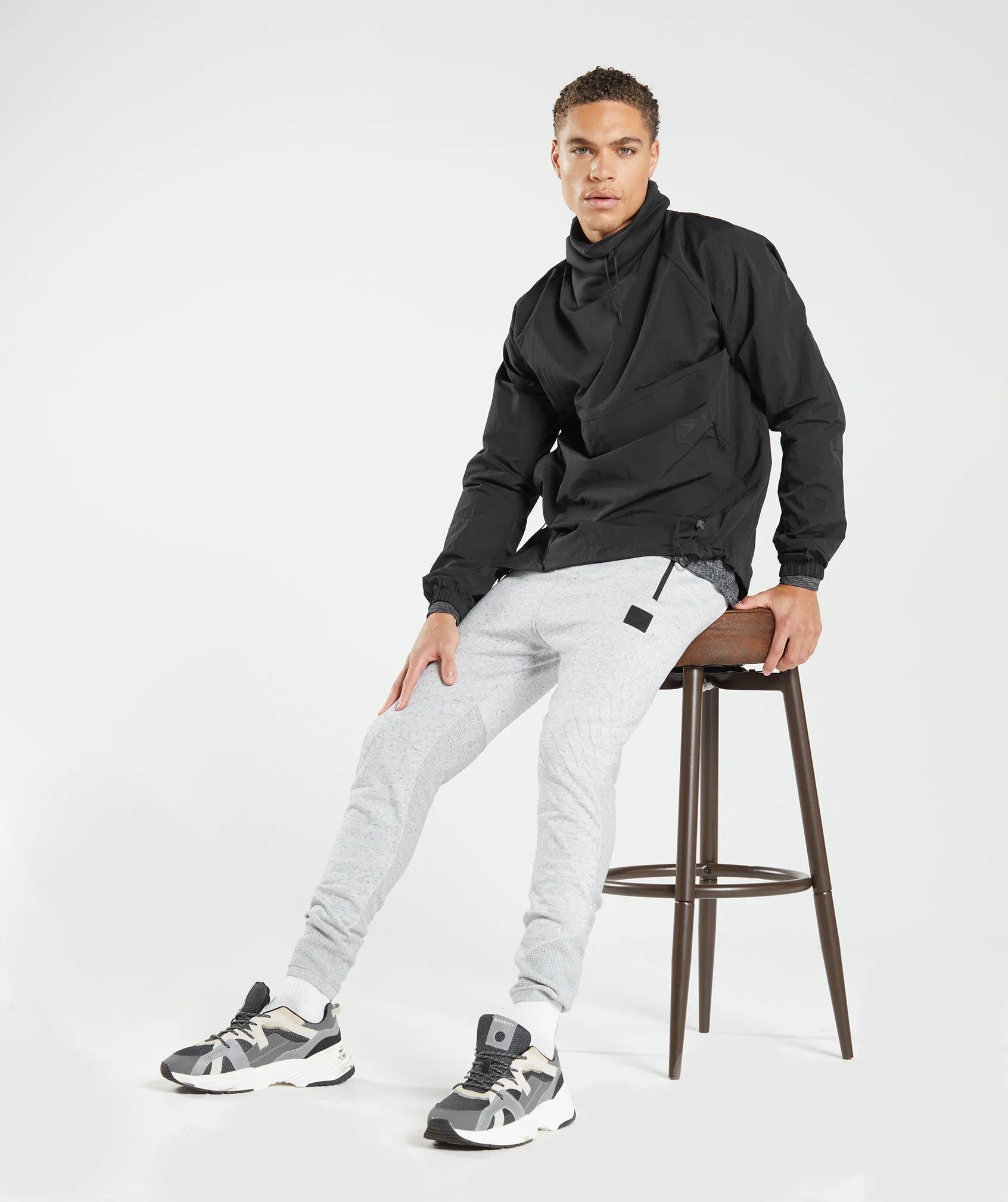 Gymshark Retake Knit Joggers - Light Grey Marl