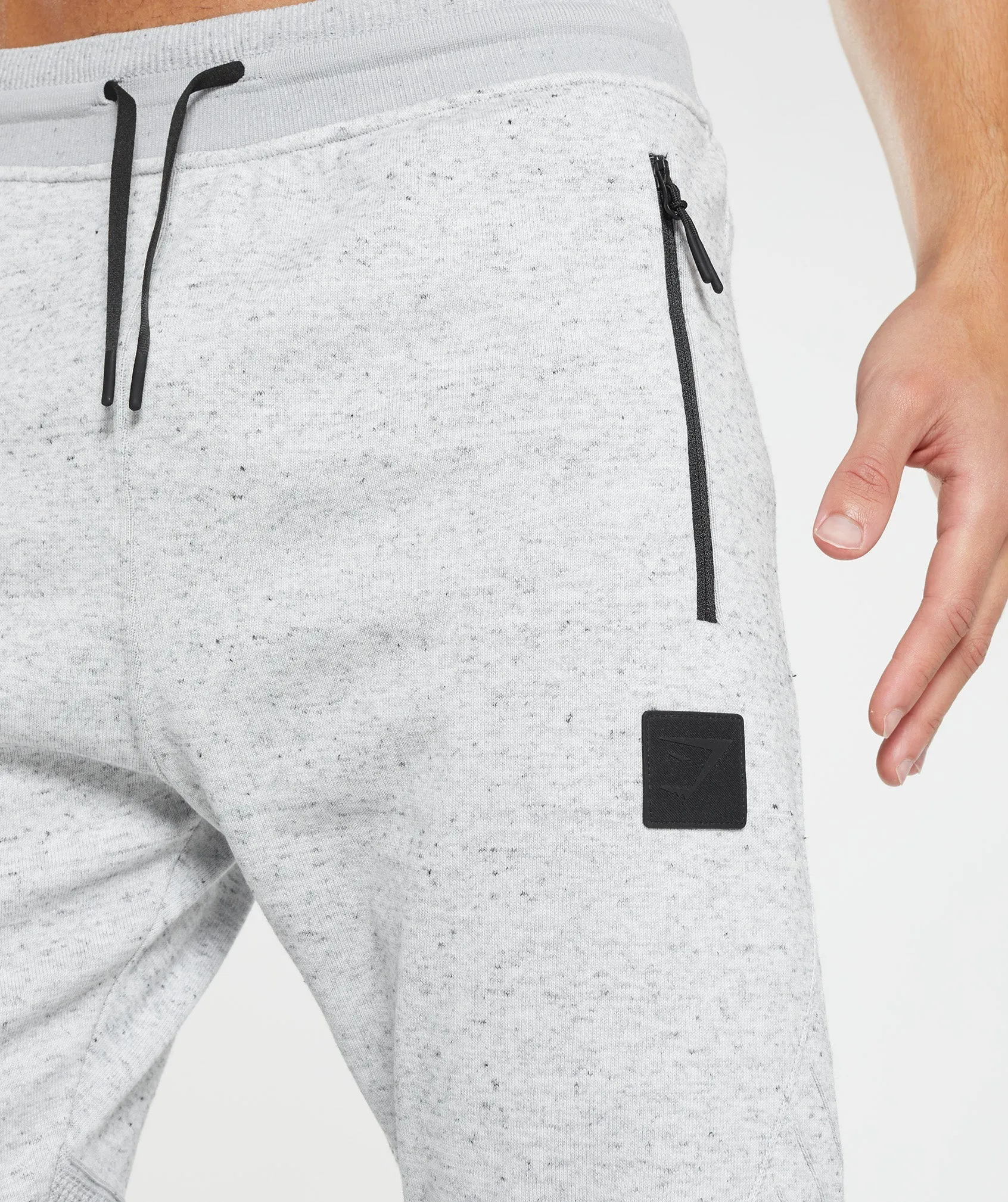 Gymshark Retake Knit Joggers - Light Grey Marl