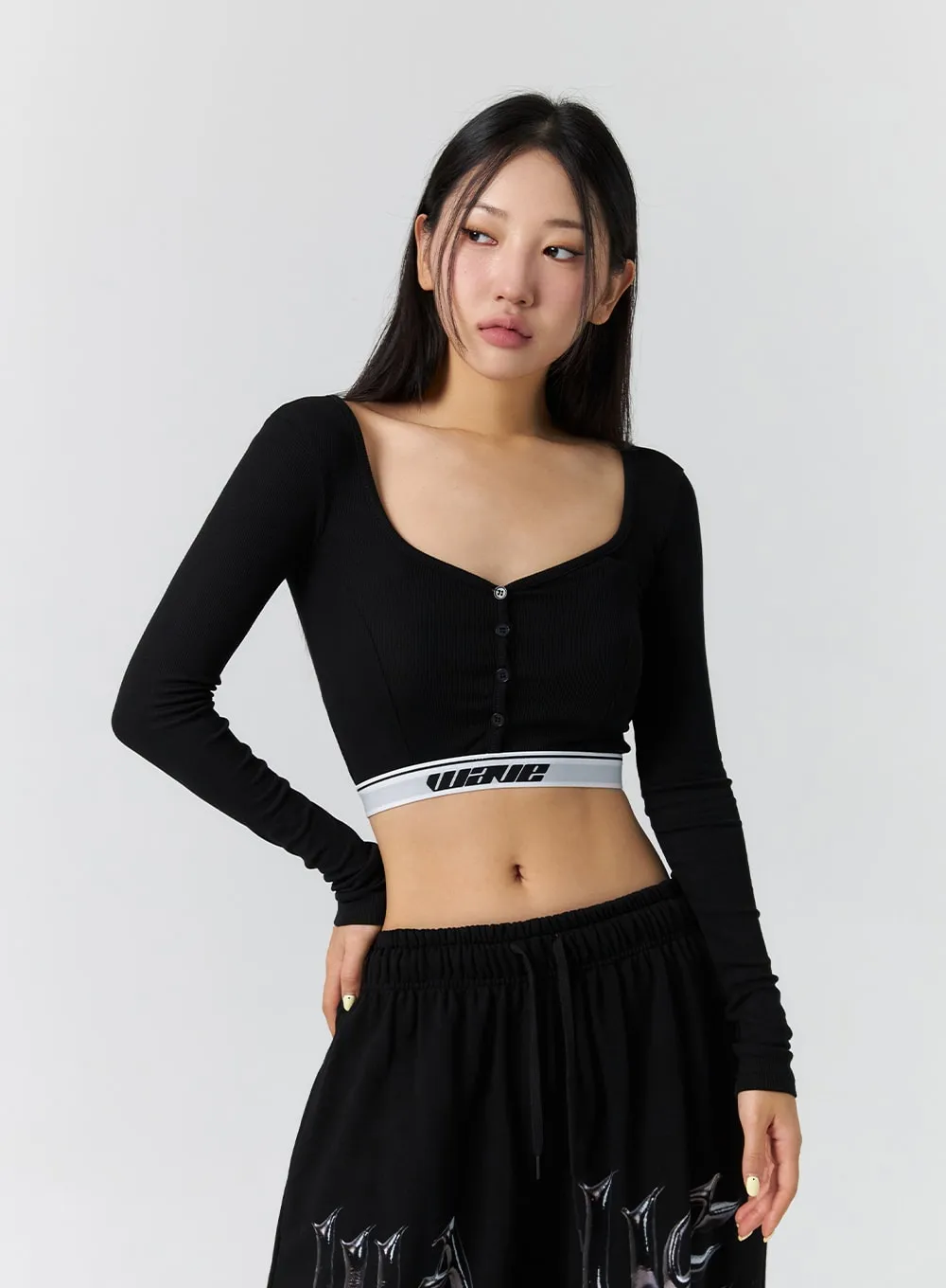 Heart Neck Crop Top CS302