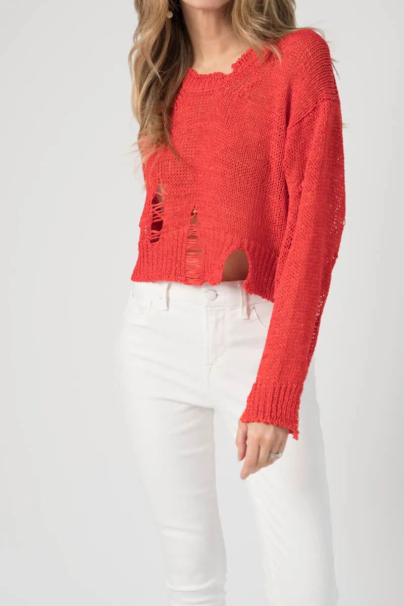 Hico Sweater in Red