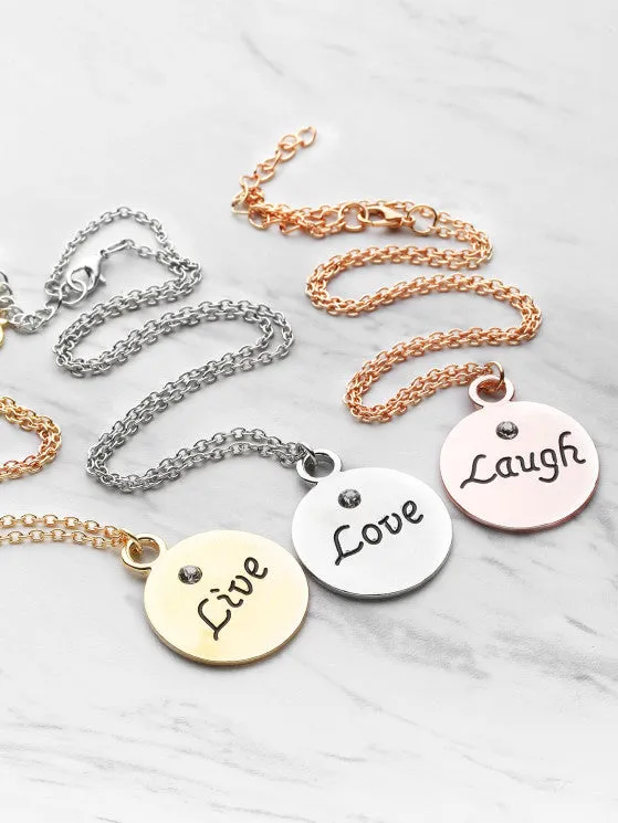 Hot Sale Round Pendant Friendship Necklace 3pcs