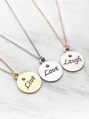 Hot Sale Round Pendant Friendship Necklace 3pcs