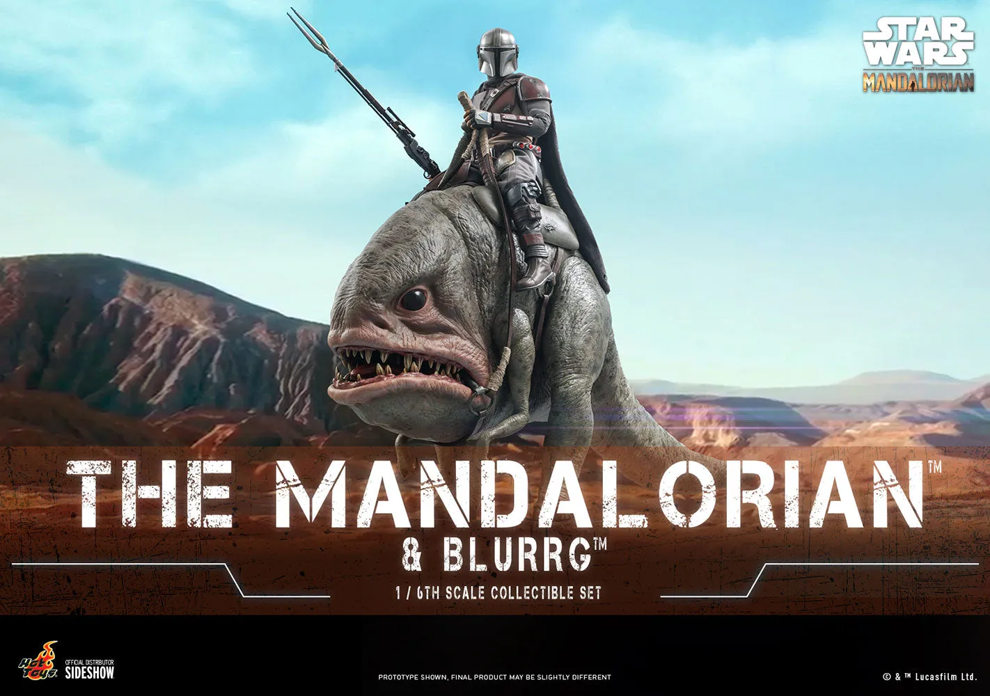 Hot Toys - Mandalorian™ & Blurrg™ Sixth Scale Figure Set (The Mandalorian)