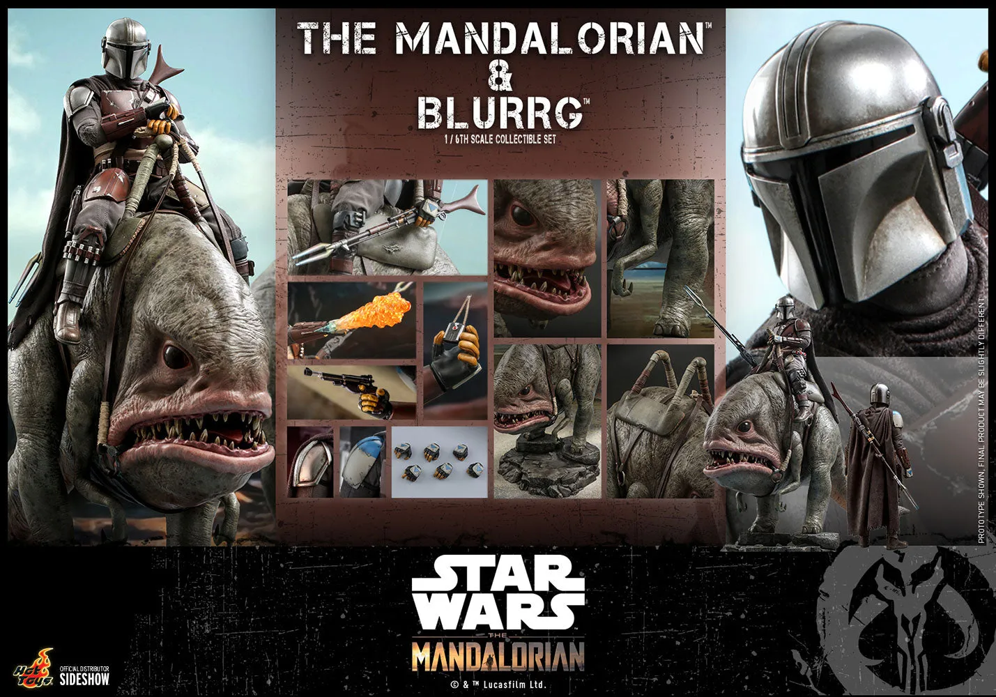 Hot Toys - Mandalorian™ & Blurrg™ Sixth Scale Figure Set (The Mandalorian)