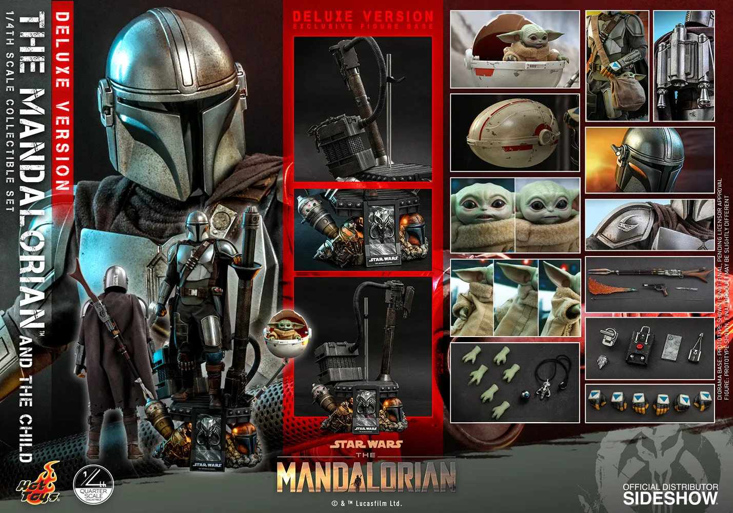 Hot Toys - Star Wars The Mandalorian - The Mandalorian and The Child (Deluxe)