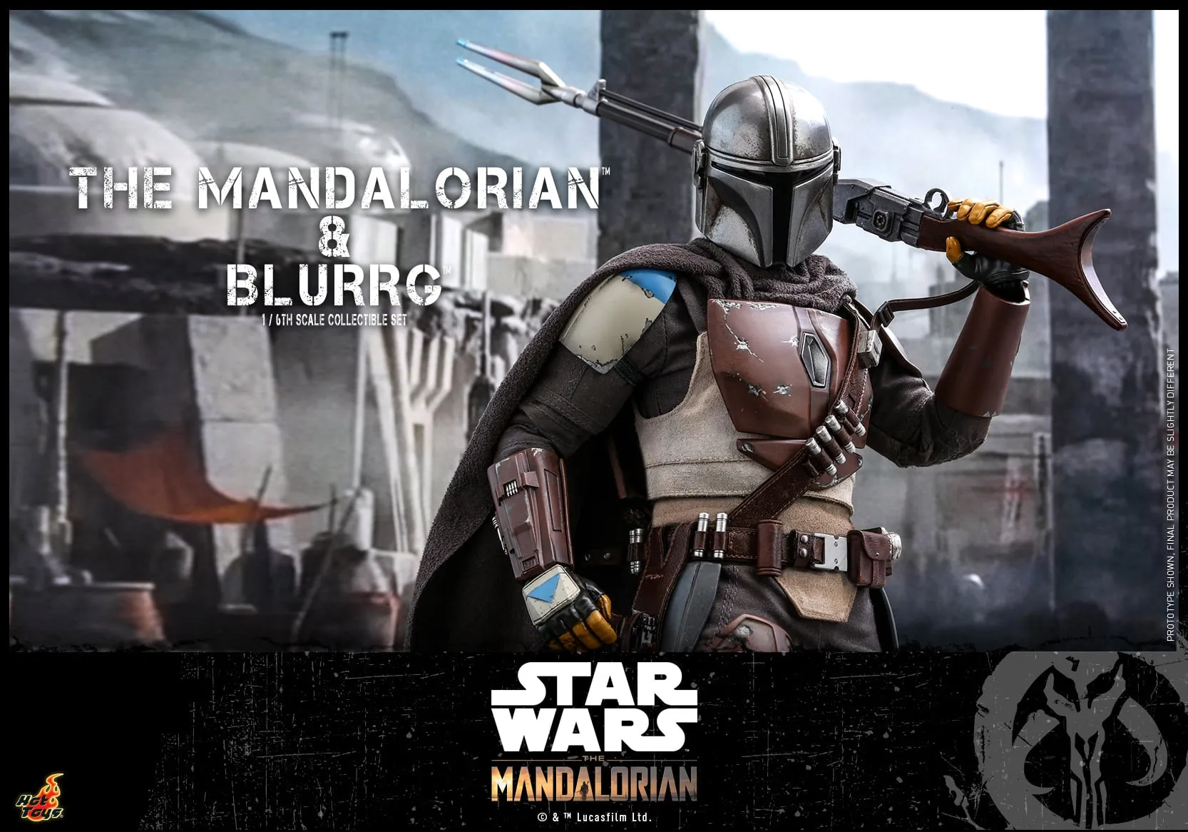 Hot Toys - TMS046 - Star Wars: The Mandalorian - 1/6th scale Mandalorian & Blurrg Collectible Set