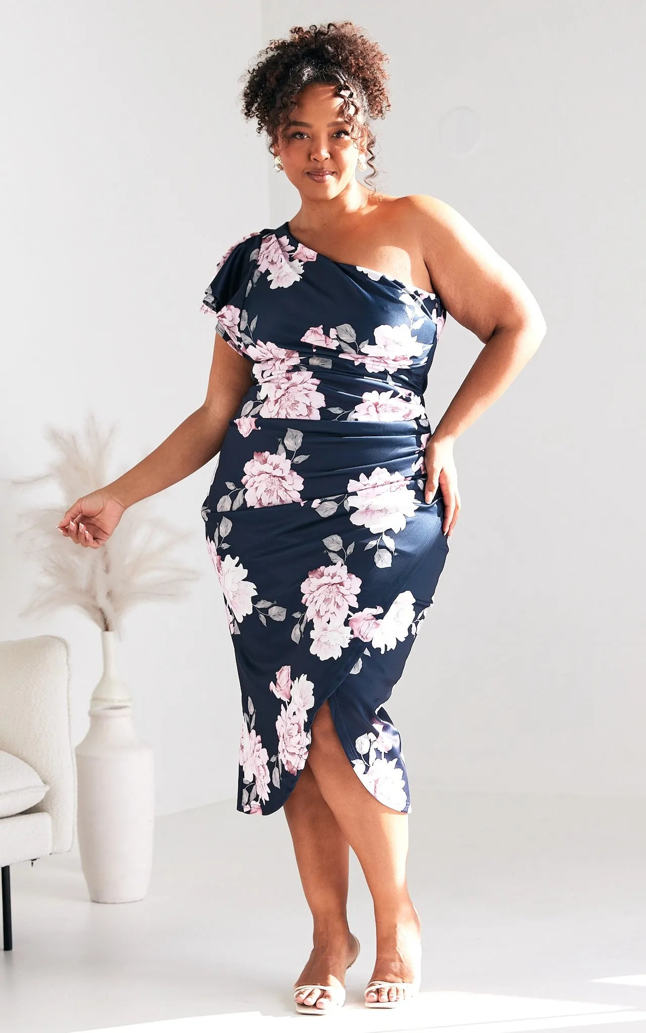 Jace Midi Dress - Navy Floral