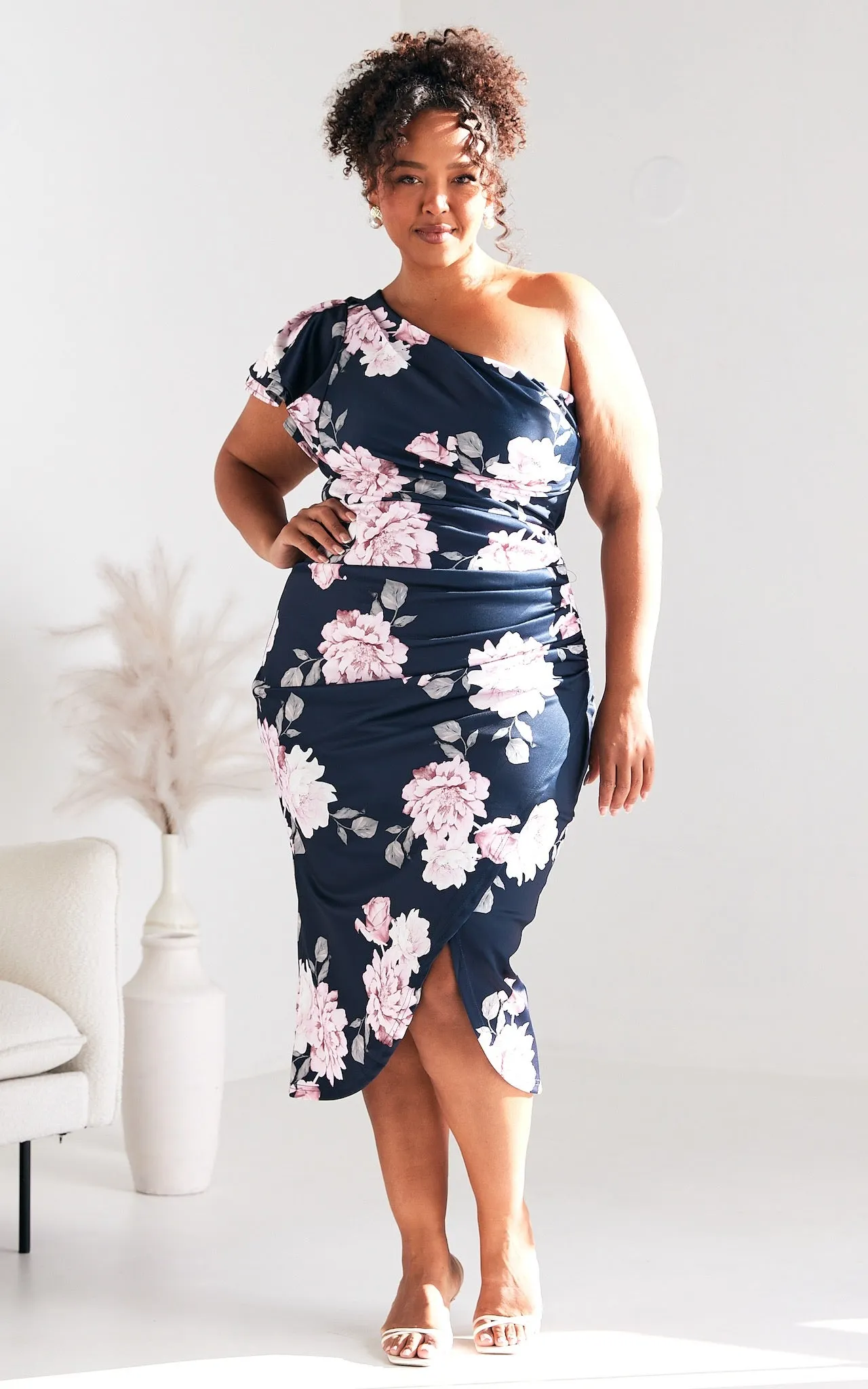 Jace Midi Dress - Navy Floral