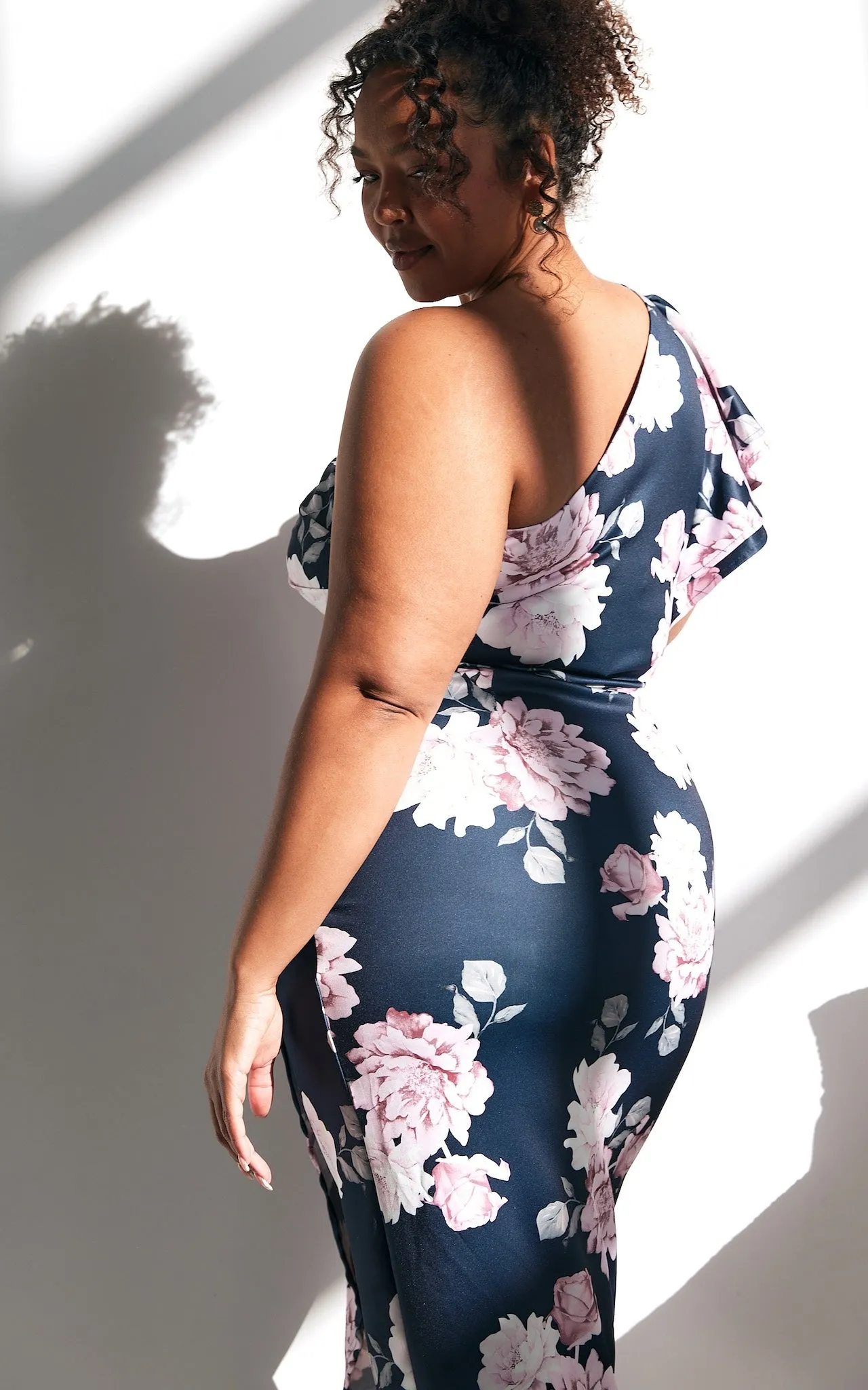 Jace Midi Dress - Navy Floral