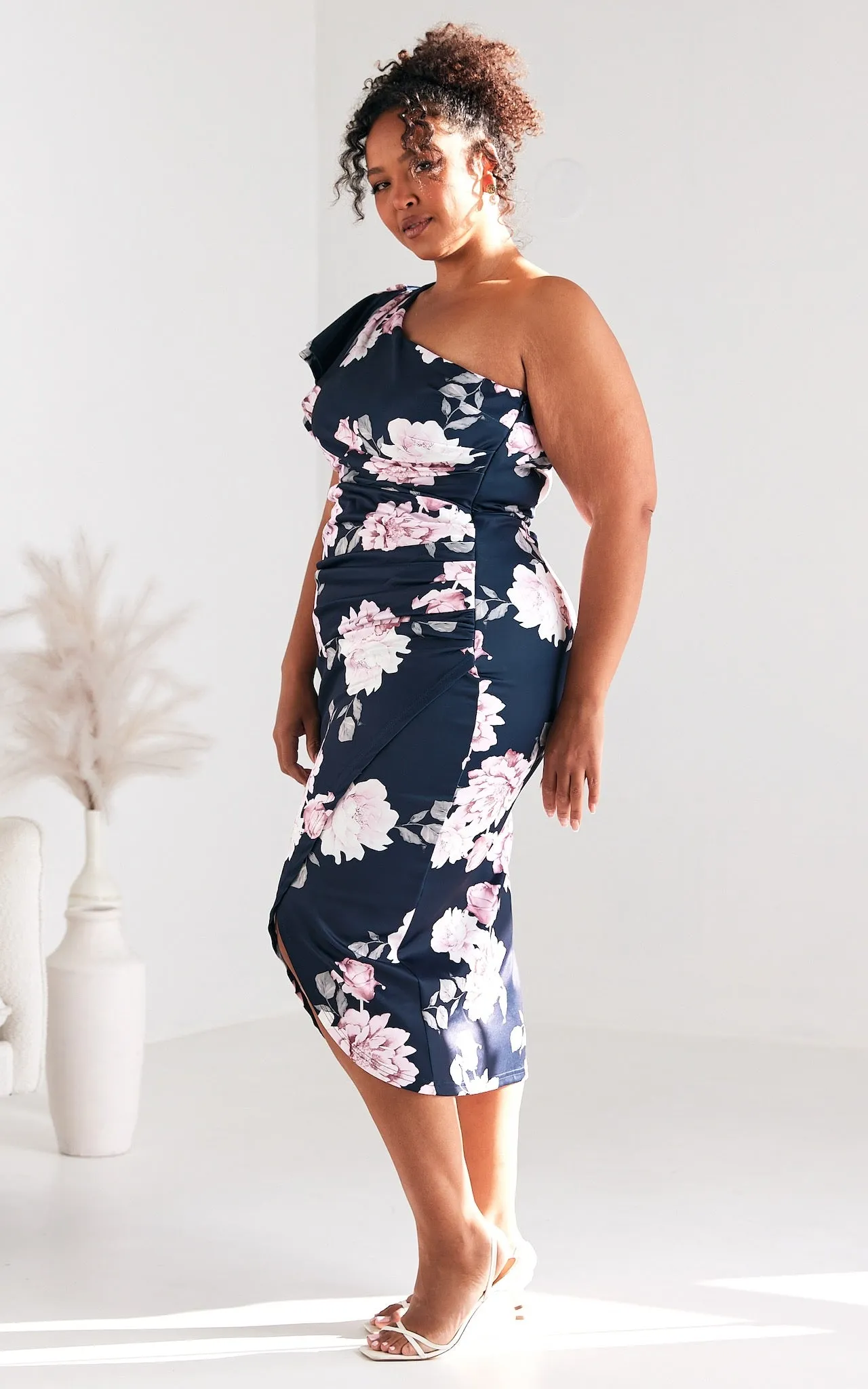 Jace Midi Dress - Navy Floral